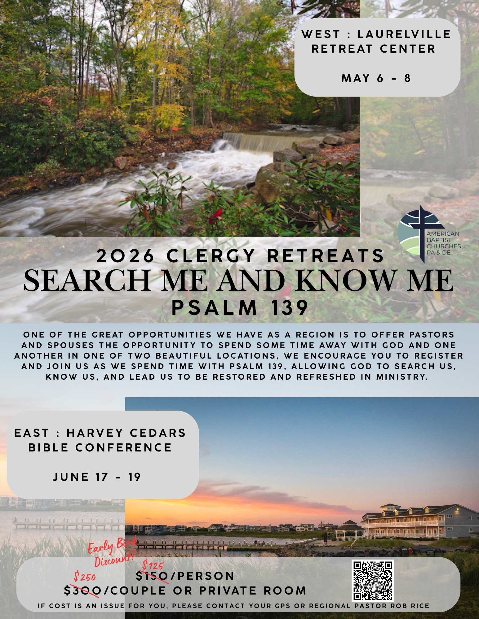 Pastors and Spouse Retreat West