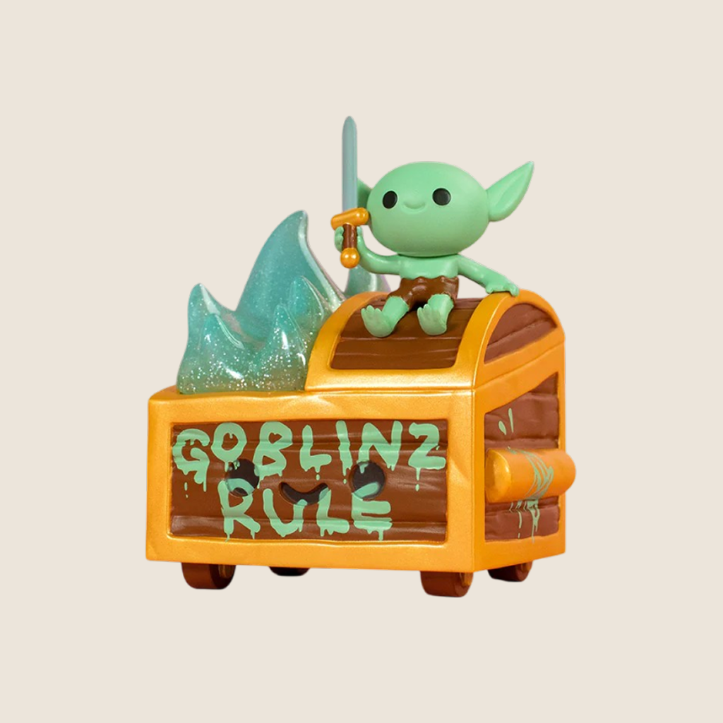 Wizard of Barge Dumpster Fire Vinyl Figure by 100% Soft