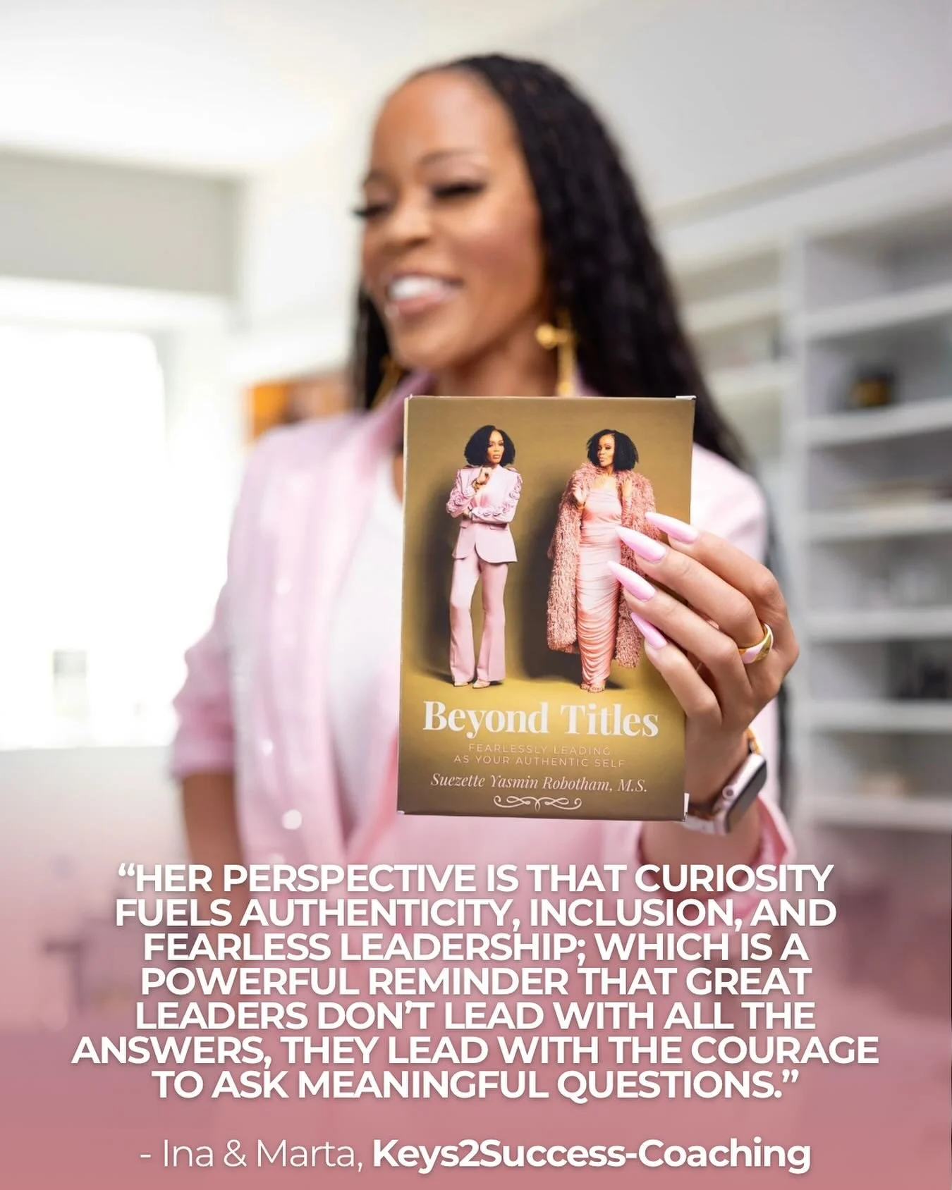 Grateful to the Keys2Success-Coaching team for this thoughtful conversation about the experiences that have shaped my leadership journey and inspired my book Beyond Titles: Fearlessly Leading as Your Authentic Self.

We talked about the moments that 
