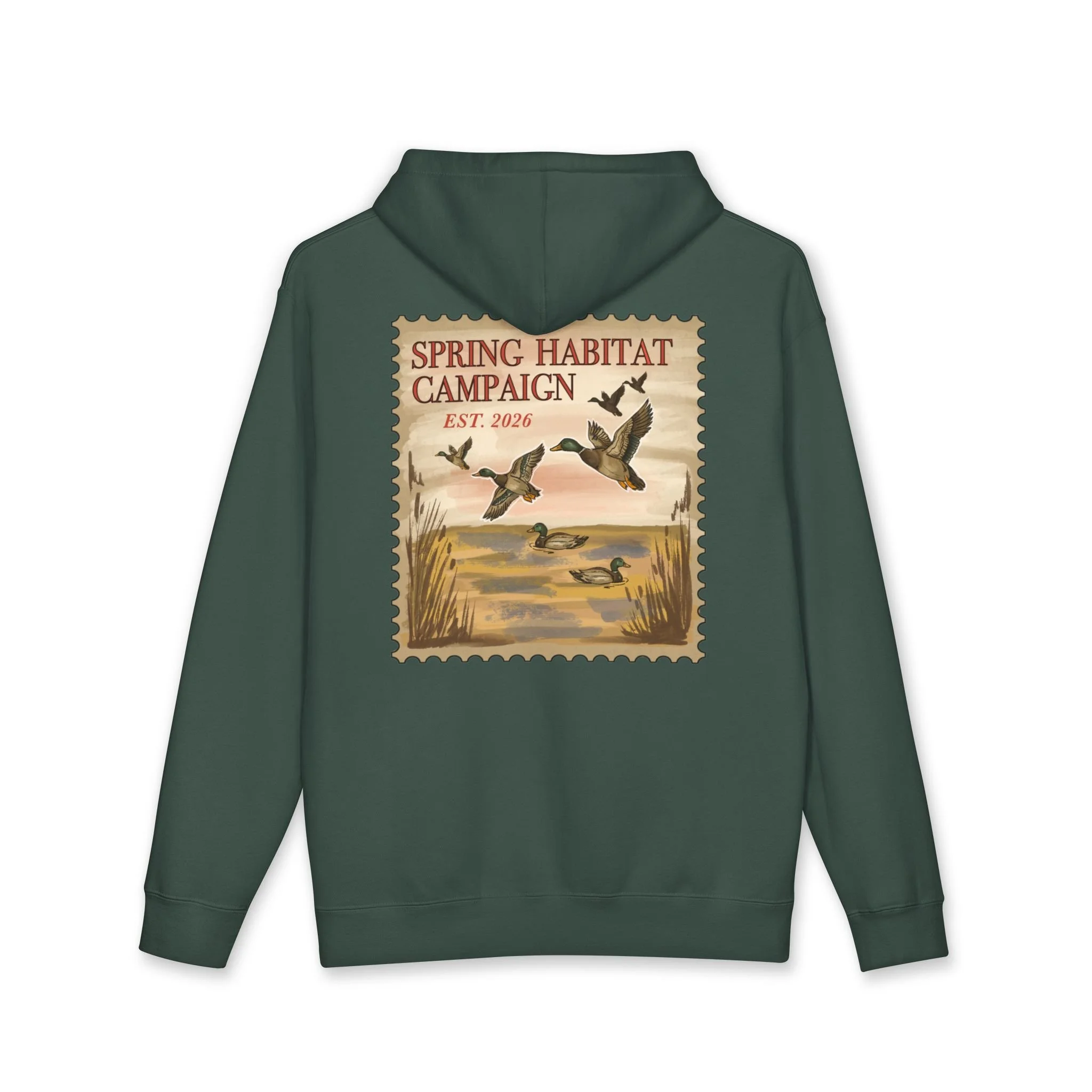 Spring Habitat Campaign Vintage Waterfowl Stamp Hoodie