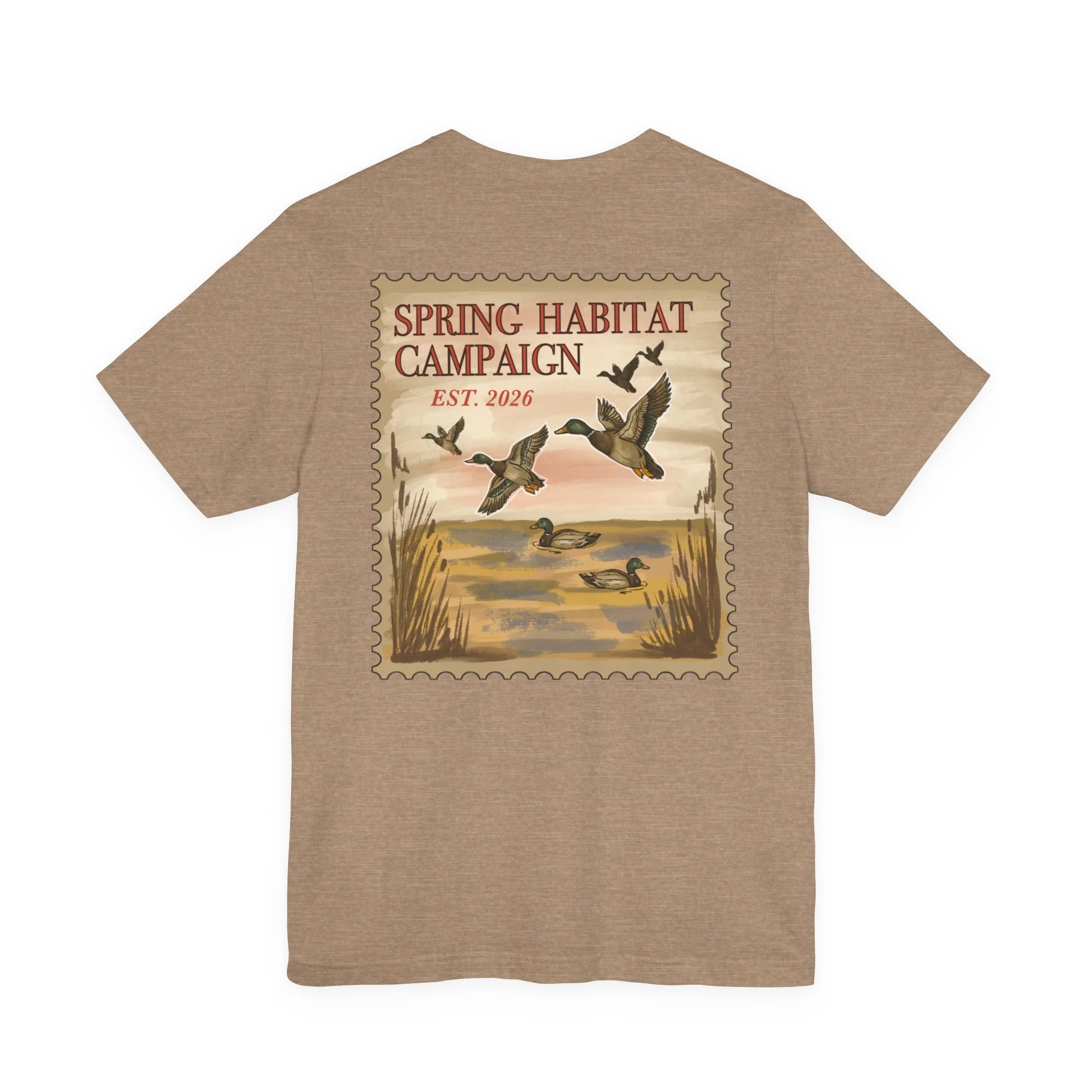 Spring Habitat Campaign 2026 - Vintage Waterfowl Stamp T-Shirt