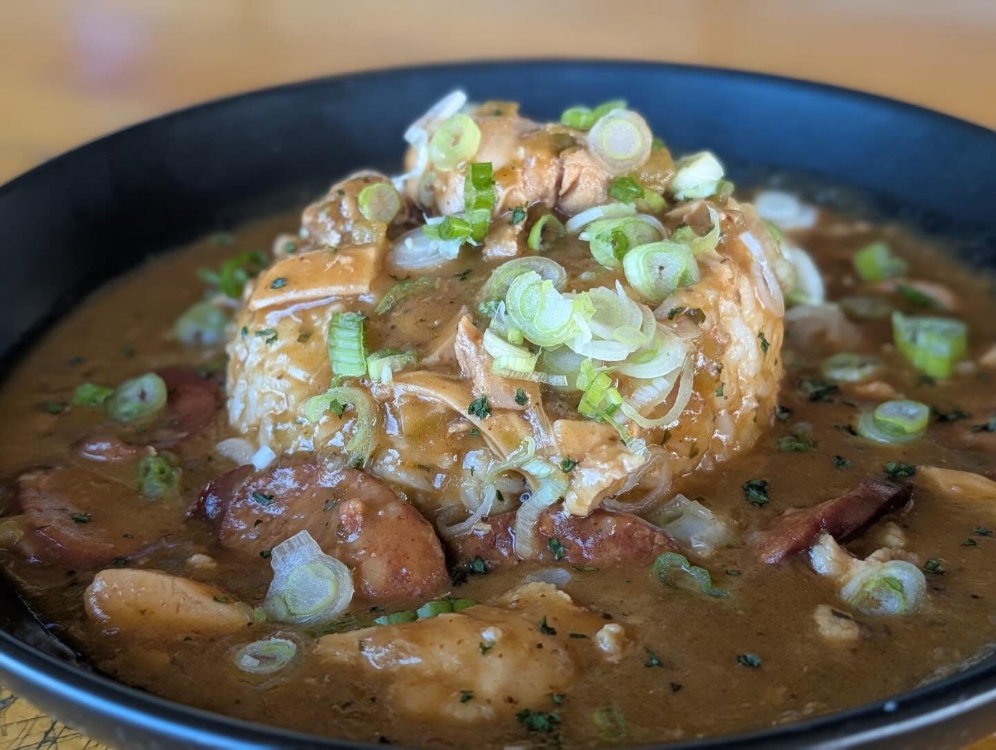 Our Sous Chef Kyle is doing the TBT special today. He hailes from the heart of Acadiana just below the 10. Not sure what that means but according to him it&rsquo;s where the best gumbo comes from. This is a shout out to his family and his roots. Bon 