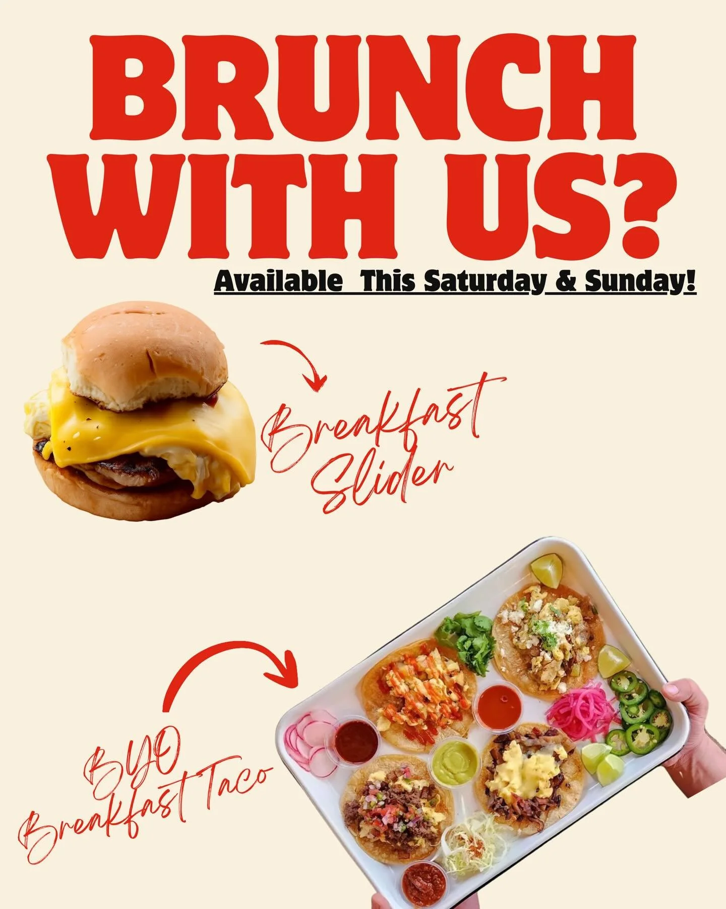 COME BRUNCH WITH US?

Open at 11 - SAT &amp; SUN 🌞 

#atxfoodie #brunch