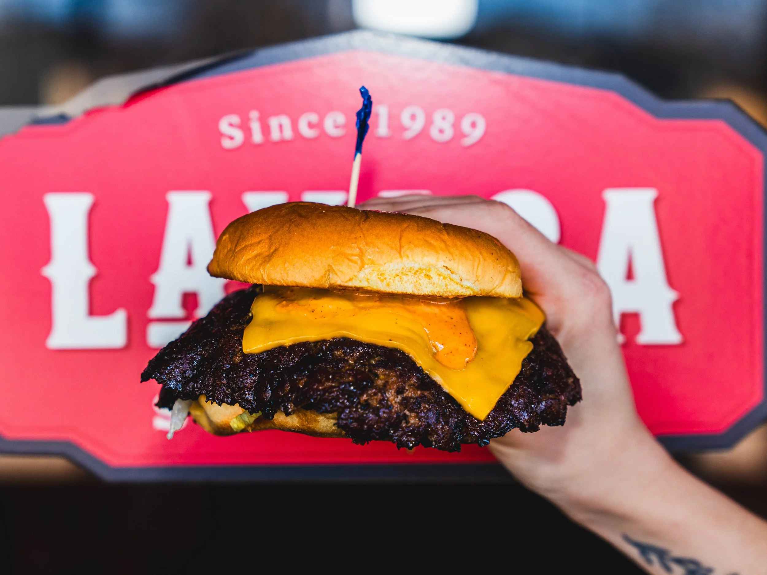 alt= $5 smash burger: Best Burger in Austin, 5 dollar smash burger