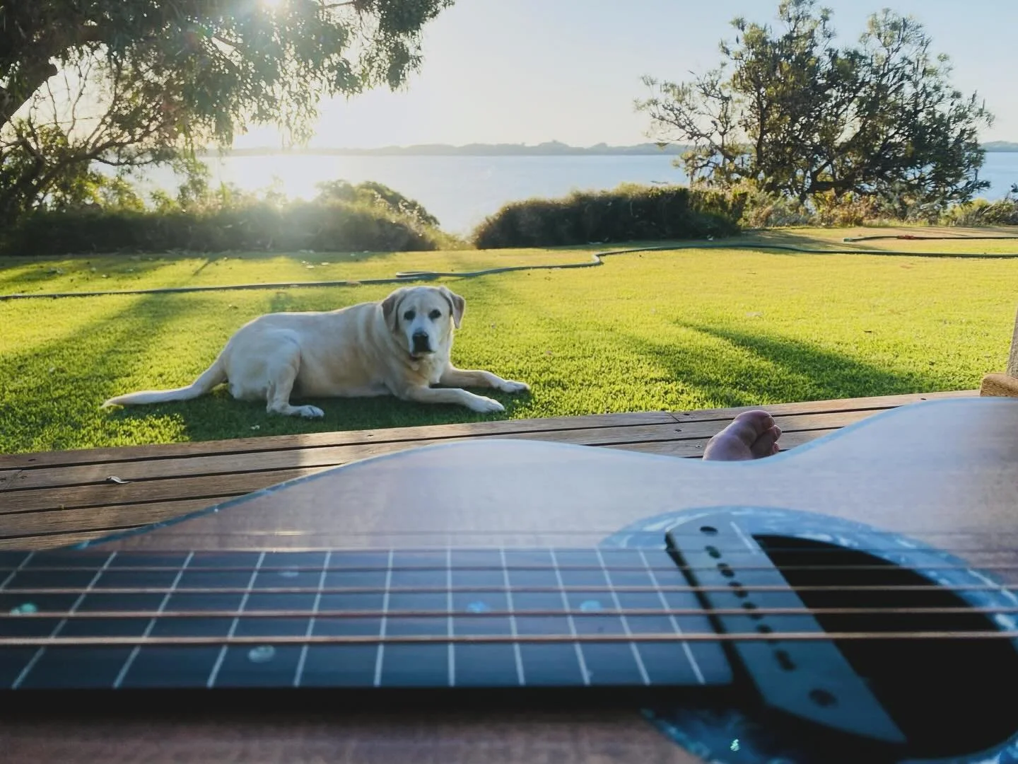 Having a beautiful practice sesh at sunset 😊 #bunbury #weissenborn #practicemakes
