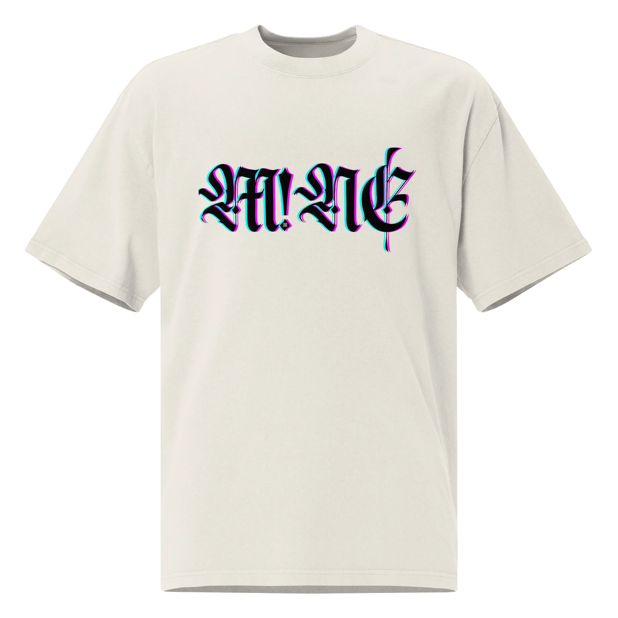 M!NE Gothic Oversized T-shirt – Faded
