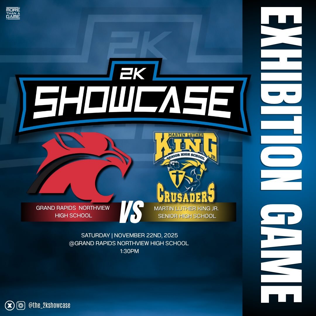 The 2K Showcase first set of exhibition games takes place this Saturday Nov 22 held at GR Northview. Grand Rapids Catholic vs East Lansing at 12p, and GR Northview vs Detroit King at 1:30p.