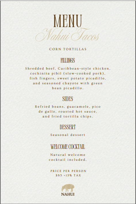 Chef - Privado - Guanacaste - Temporada 2025 - 2026