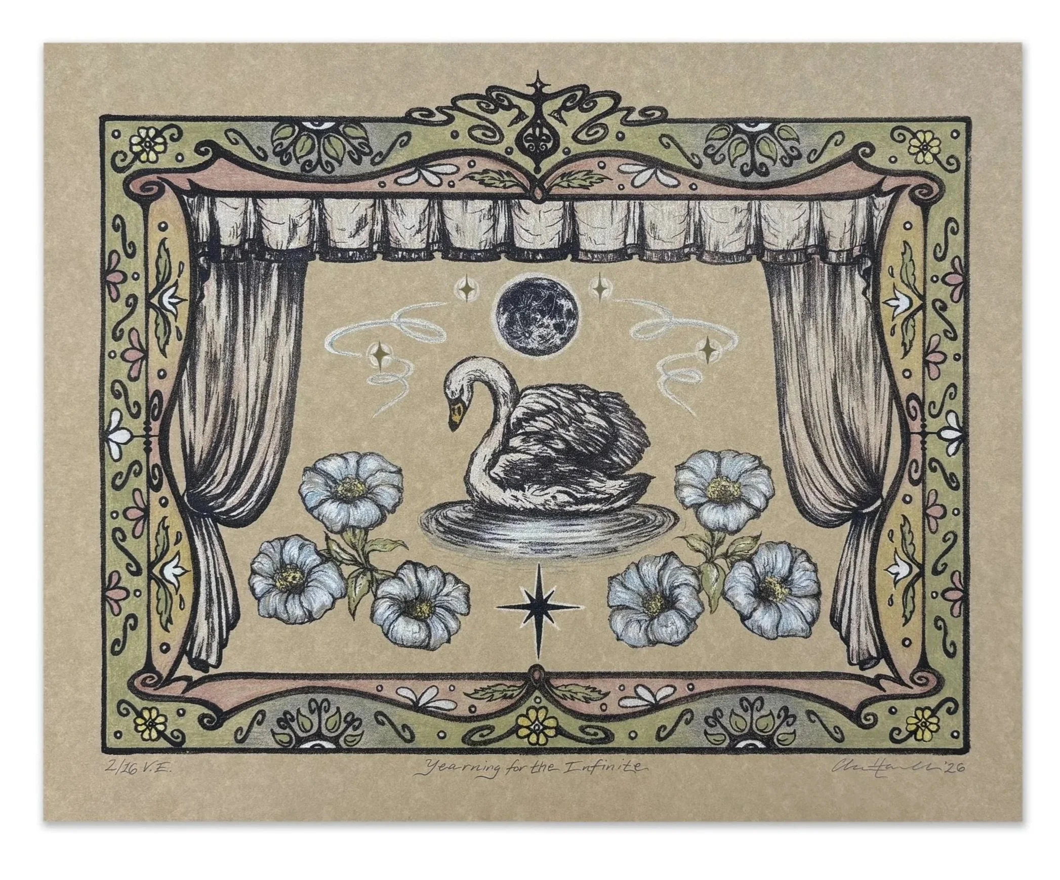 Yearning for the Infinite | 2026 | eight-color stone lithograph