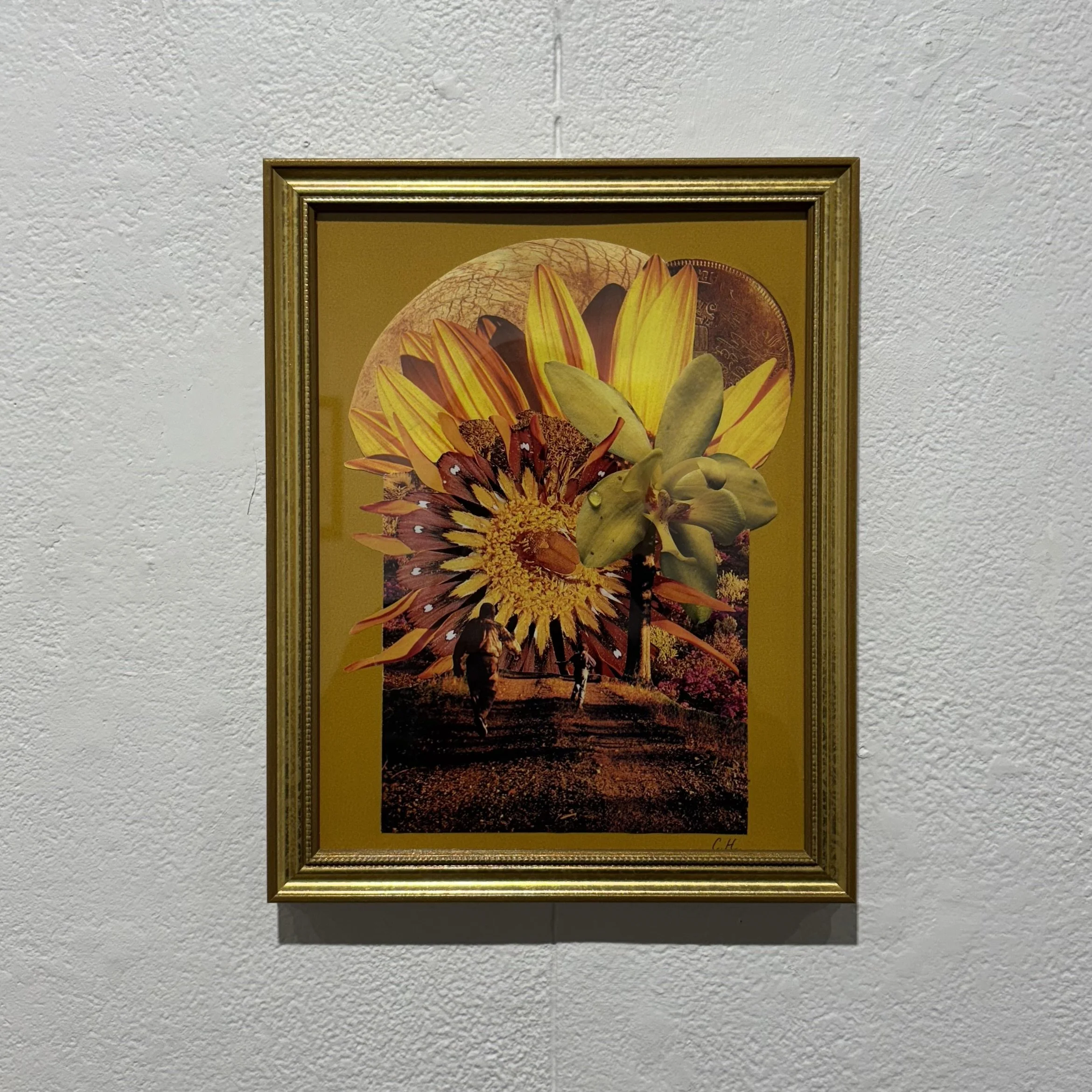 Chasing the Sun | 2023 | collage on paper