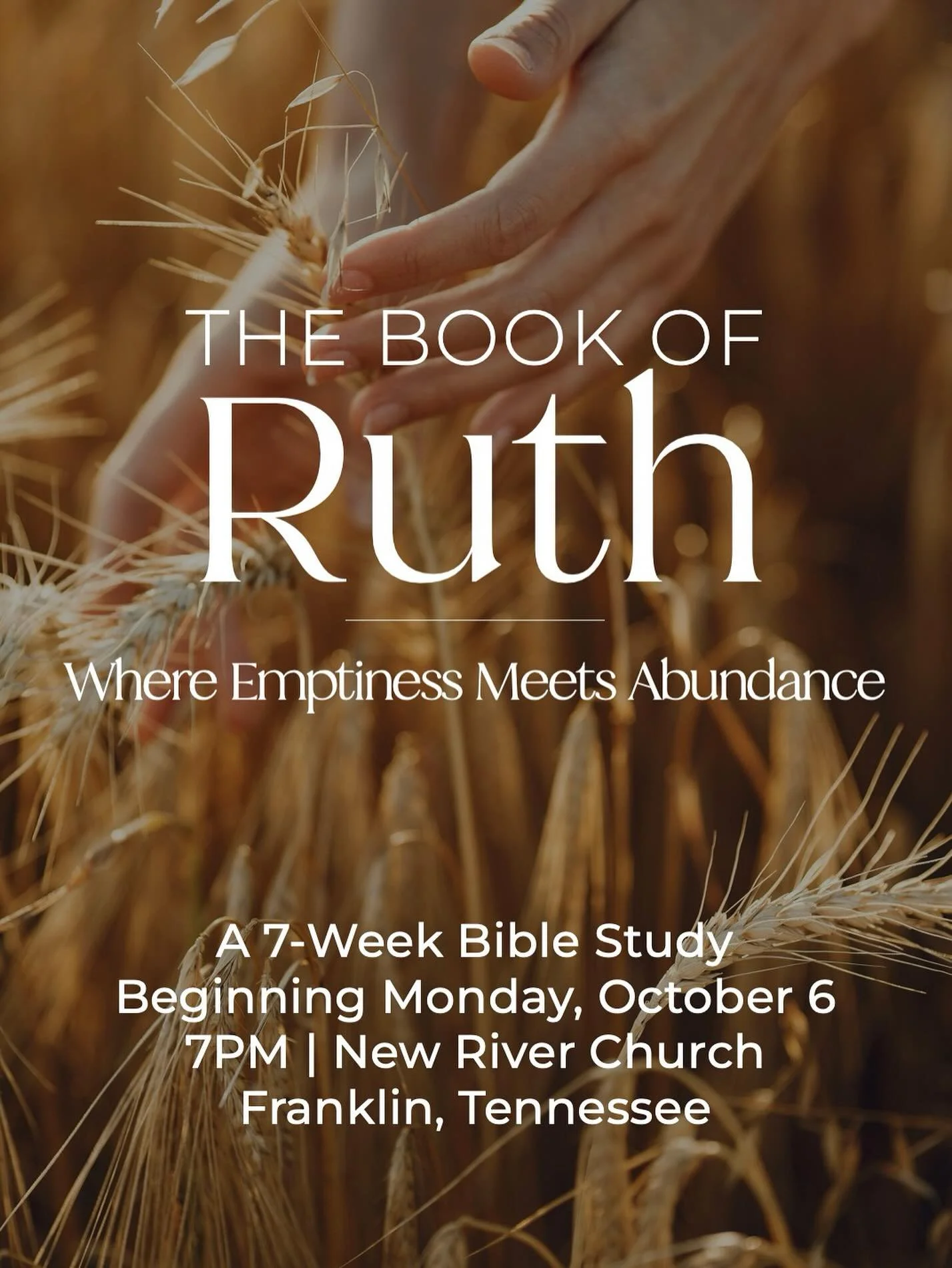 Yay! We&rsquo;re back! 

I&rsquo;m so excited that this fall, we&rsquo;re going back to one of my favorite books in all of Scripture: the Book of Ruth. I taught this study a few years ago, and honestly, I&rsquo;ve been itching to dive back into it be