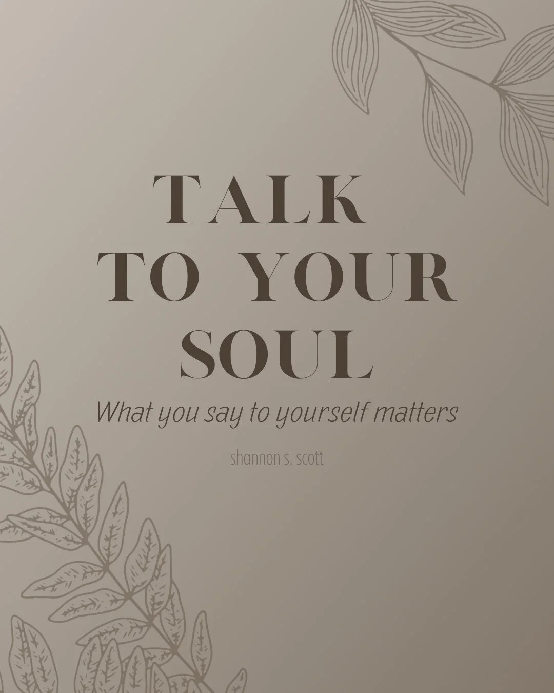 What are you saying to yourself these days? That constant inner monologue that runs in the background of your life, the one nobody else hears but that shapes everything about how you move through your days.⁠
⁠
I love that quote from Paul Tripp. Did y