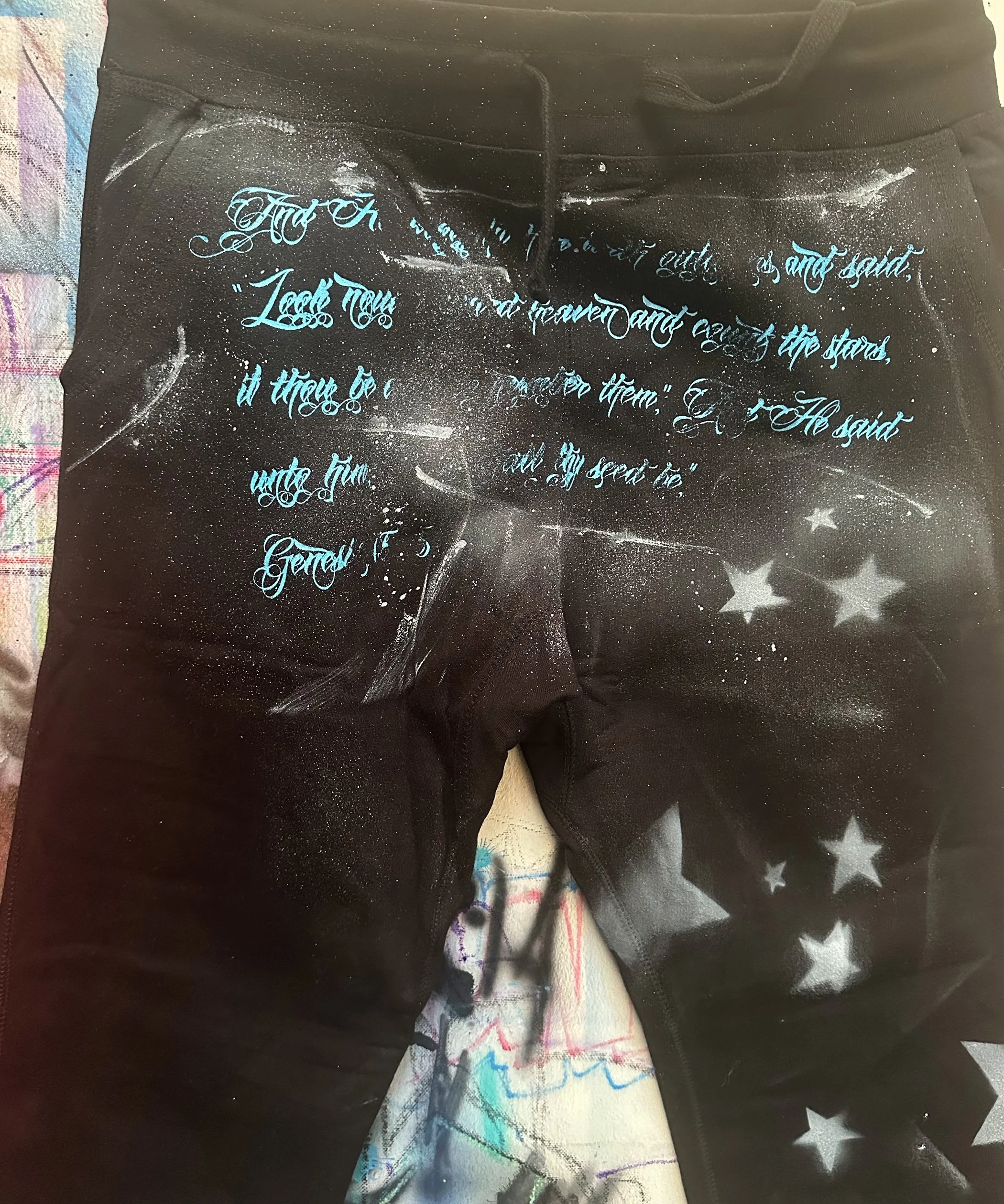 Godstars Sweat Pants - Black detail.jpg