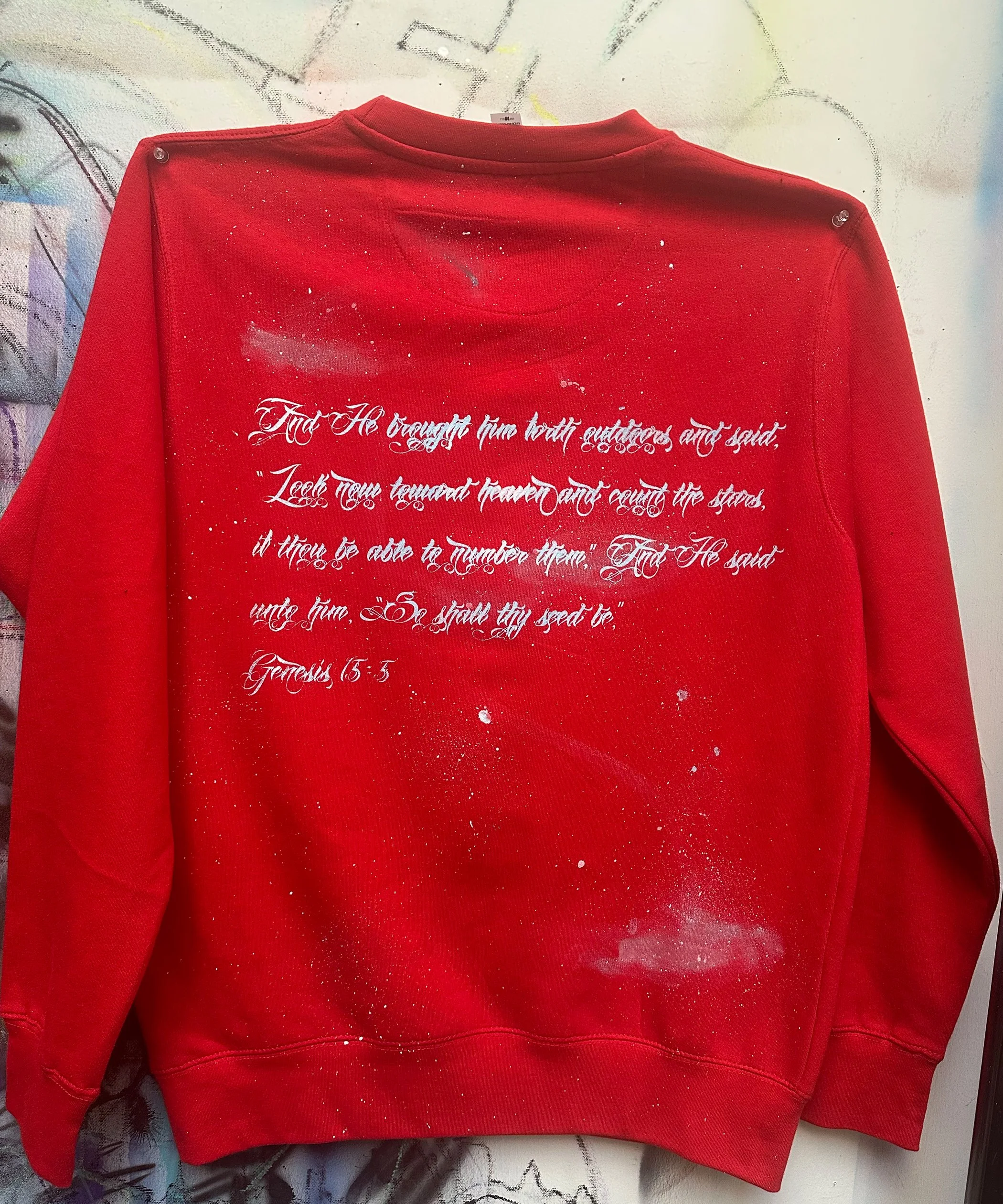 GodStars Sweatshirt - Red back.jpg