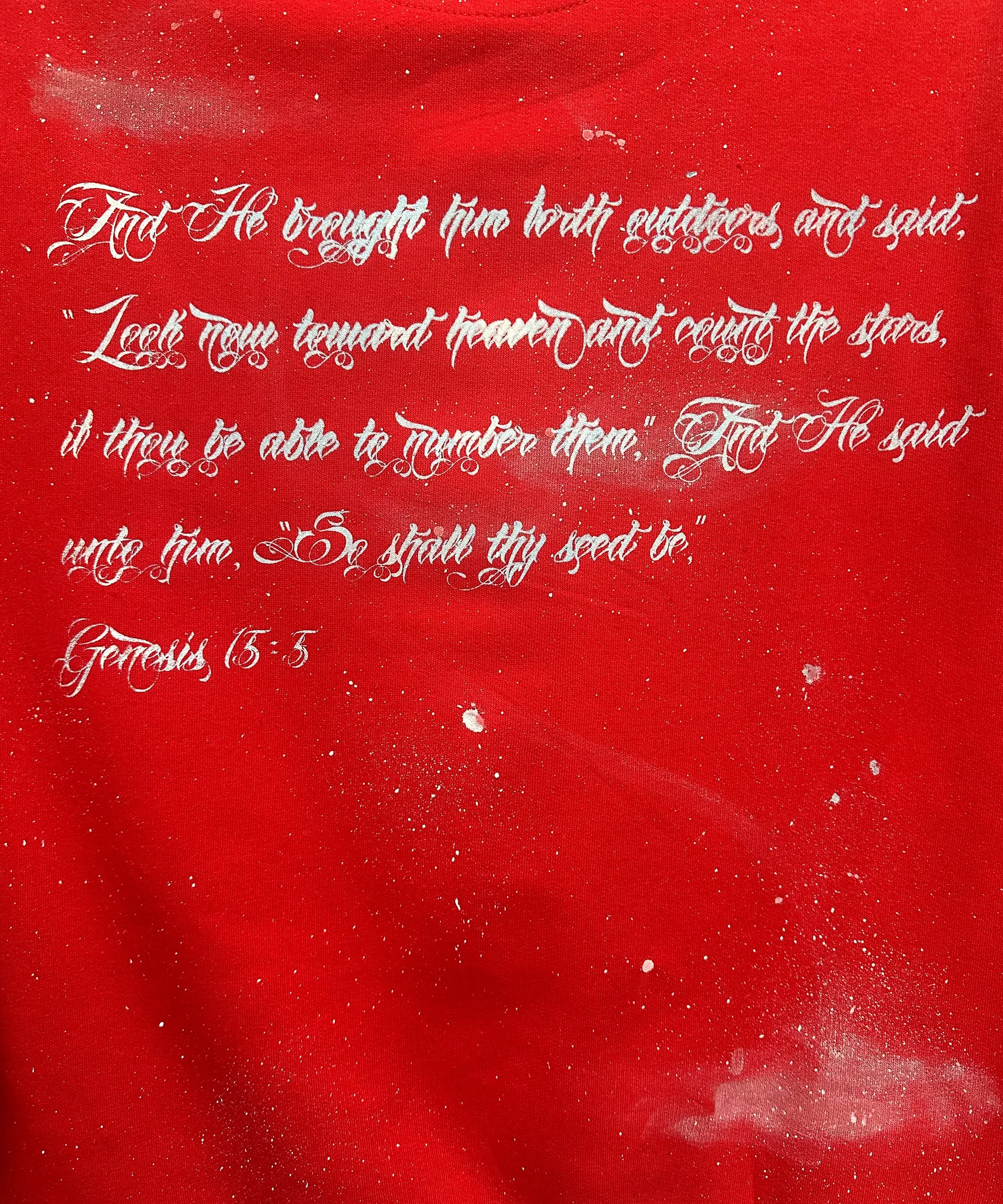 GodStars Sweatshirt - Red detail.jpg