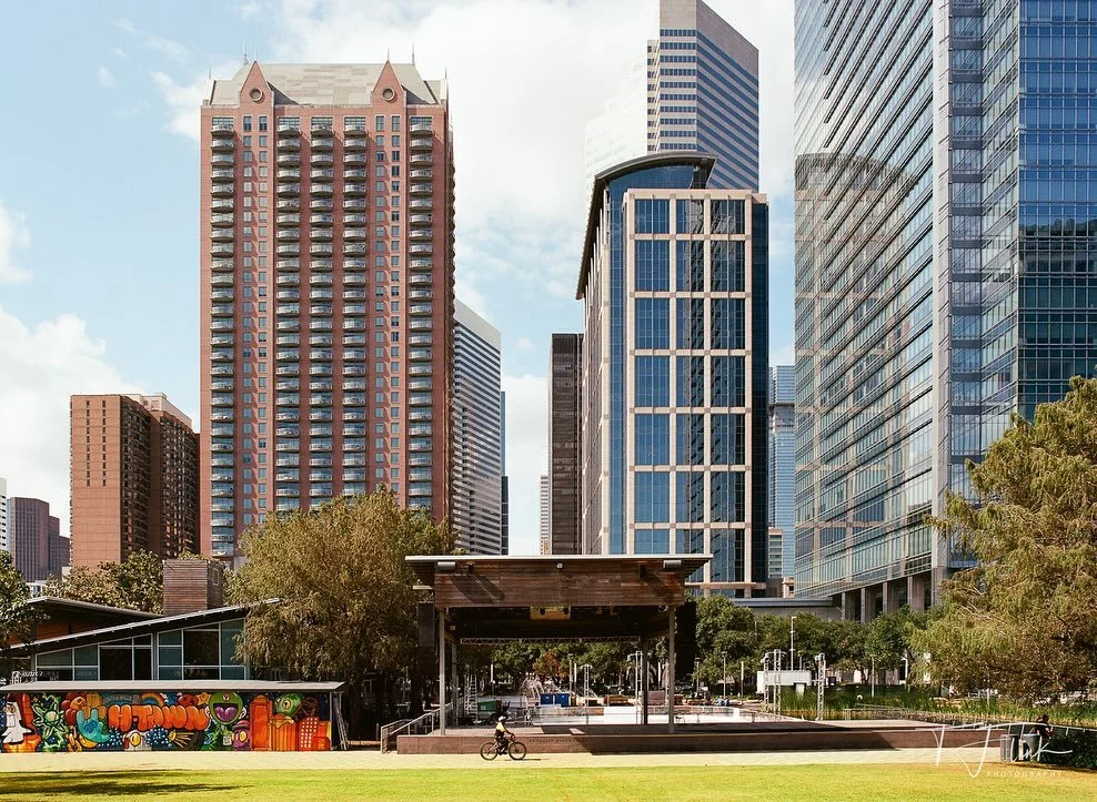 It&rsquo;s been a long time since I explored Downtown Houston. Enjoyed walking around Discovery Green on a quiet weekday with my film cameras. #Houston #H-Town #Kodak #ektar100