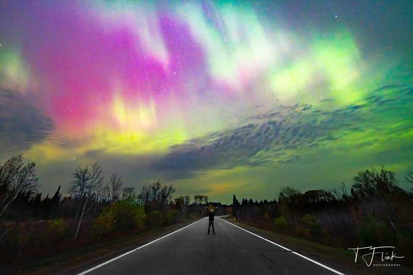 Willing the clouds to go away and not ruin my last opportunity this year to shoot the Aurora in Minnesota. Sadly, no auroras in southeast Texas. Taken October 11, 2024.  #Lutsen #minnesota #aurora #northshoremn
