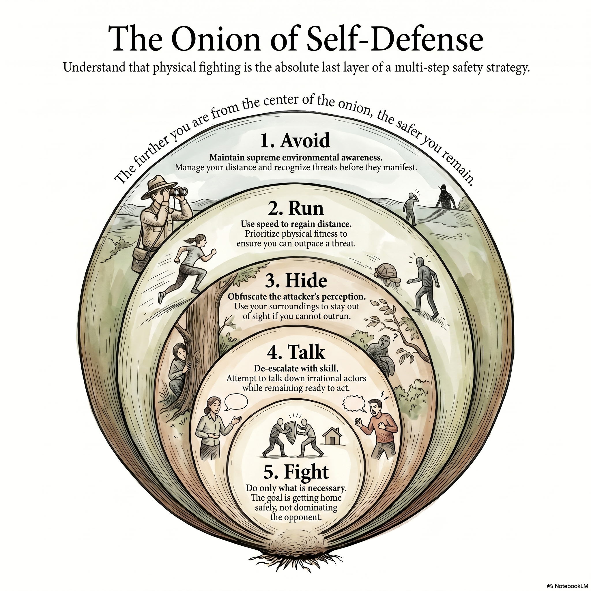 The Hierarchy of Personal Safety: The Options Before the Fight