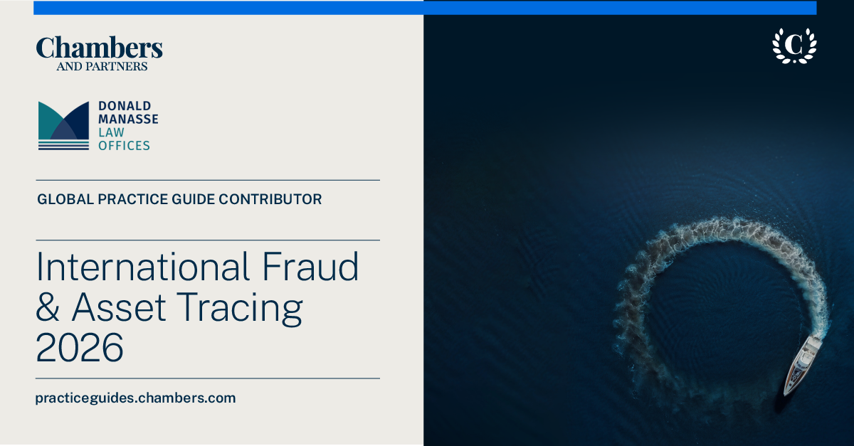 Chambers and Partners International Fraud and Asset Tracing Guide 2026 Monaco Chapter by Donald Manasse Law Offices