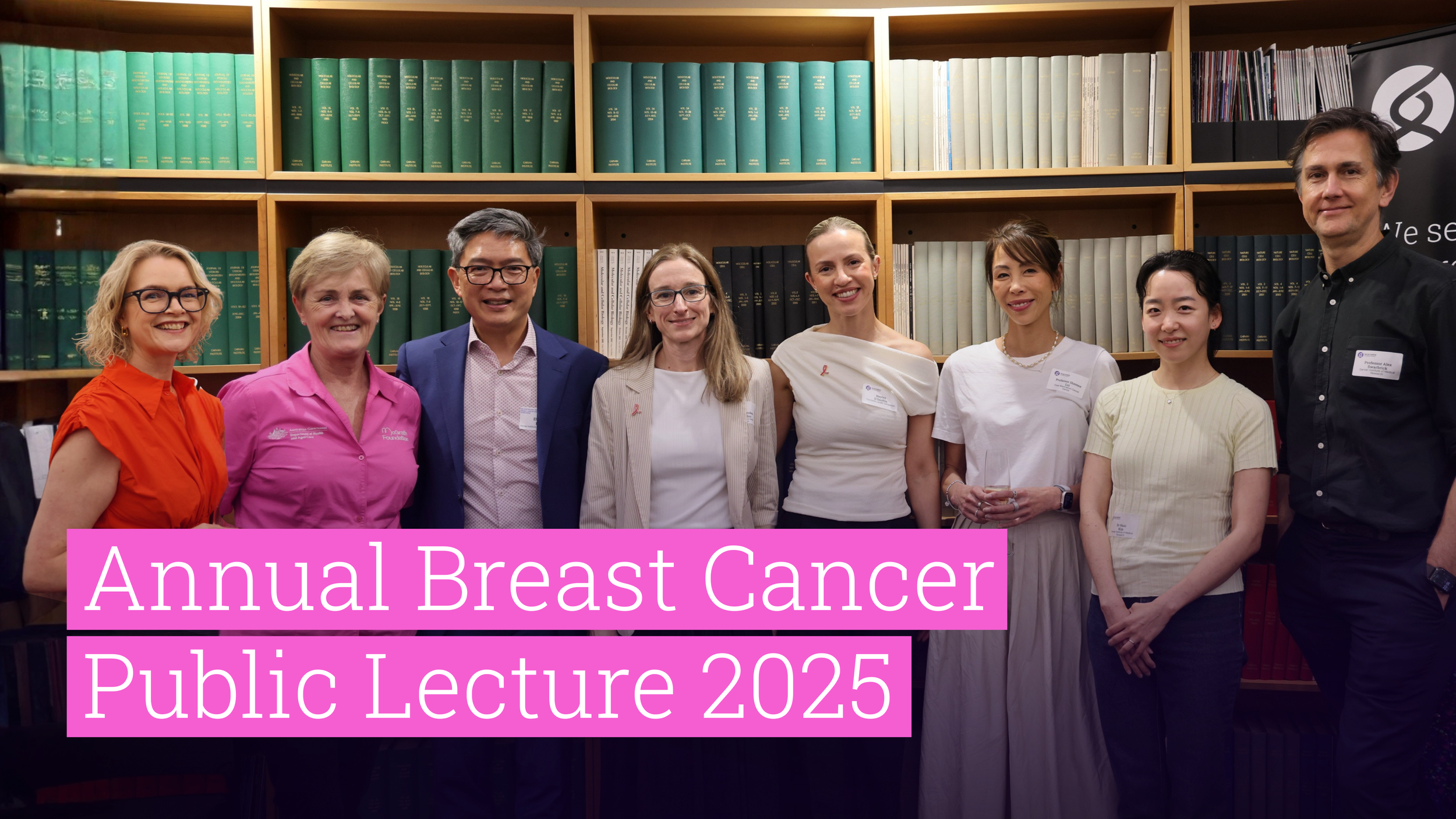 Speaking at the Garvan Institute Breast Cancer Public Lecture