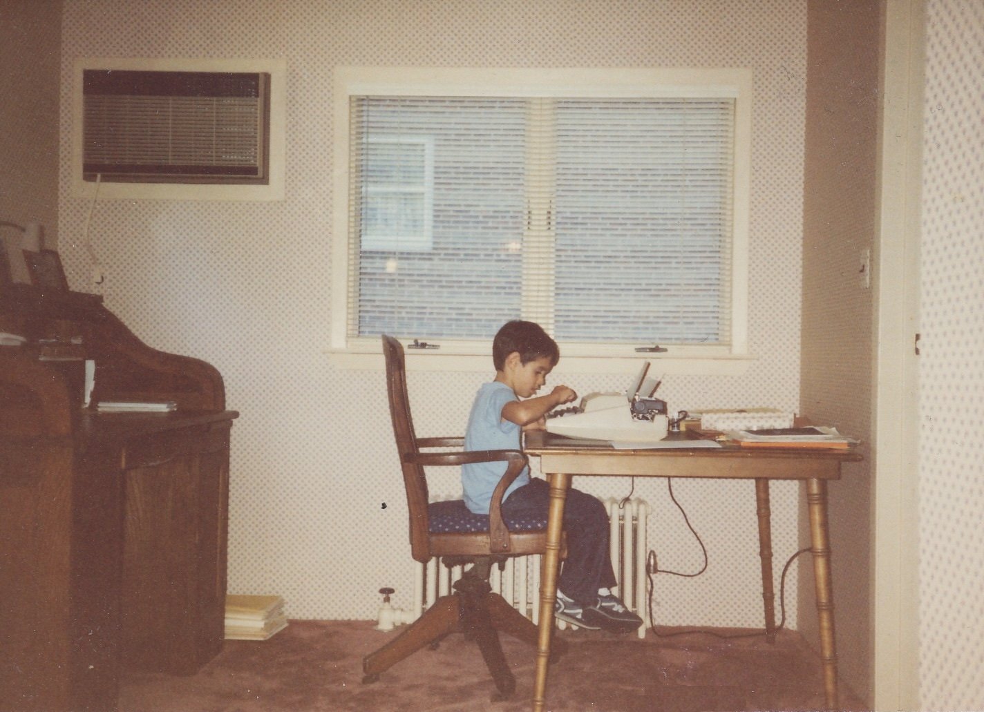 Young Damian in Manhasset, Long Island in 1988