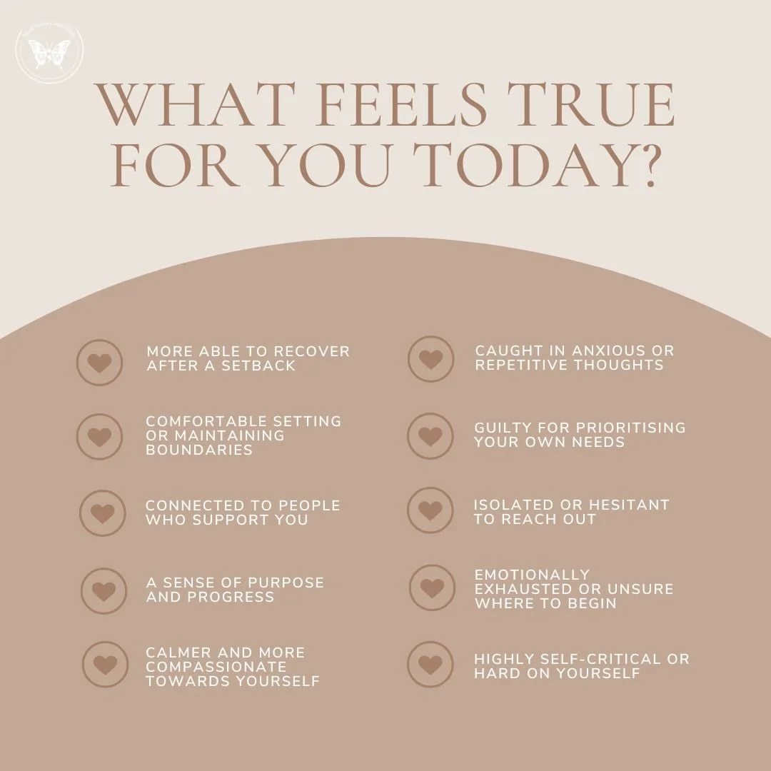 How are you really feeling today?

Sometimes we move through the day without pausing to notice what is happening beneath the surface. You may be feeling calm and connected in one area of your life, while feeling anxious, exhausted, or uncertain in an