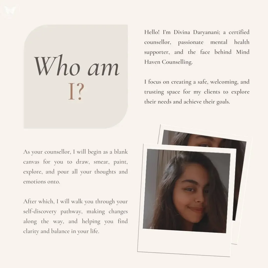 𝐇𝐞𝐥𝐥𝐨, 𝐈&rsquo;𝐦 𝐃𝐢𝐯𝐢𝐧𝐚 𝐃𝐚𝐫𝐲𝐚𝐧𝐚𝐧𝐢; 𝐚 𝐜𝐞𝐫𝐭𝐢𝐟𝐢𝐞𝐝 𝐜𝐨𝐮𝐧𝐬𝐞𝐥𝐥𝐨𝐫, 𝐩𝐚𝐬𝐬𝐢𝐨𝐧𝐚𝐭𝐞 𝐦𝐞𝐧𝐭𝐚𝐥 𝐡𝐞𝐚𝐥𝐭𝐡 𝐬𝐮𝐩𝐩𝐨𝐫𝐭𝐞𝐫, 𝐚𝐧𝐝 𝐭𝐡𝐞 𝐟𝐚𝐜𝐞 𝐛𝐞𝐡𝐢𝐧𝐝 𝐌𝐢𝐧𝐝 𝐇𝐚𝐯𝐞𝐧 𝐂𝐨𝐮𝐧𝐬𝐞𝐥𝐥𝐢𝐧𝐠. 𝐈