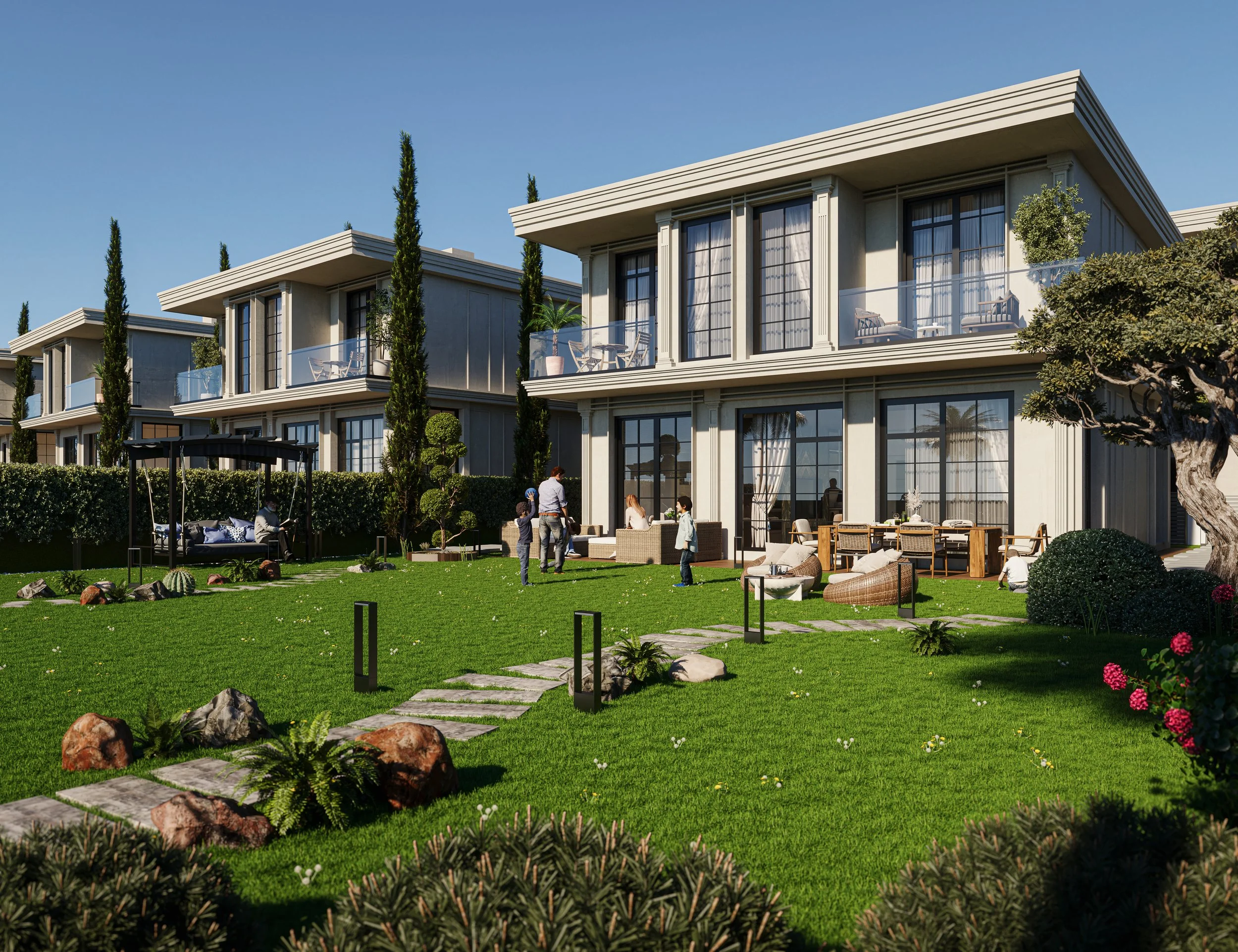 LEVAN Bahçeşehir — VOV Mimarlık tarafından tasarlanan konut, villa ve peyzaj odaklı karma yaşam projesi