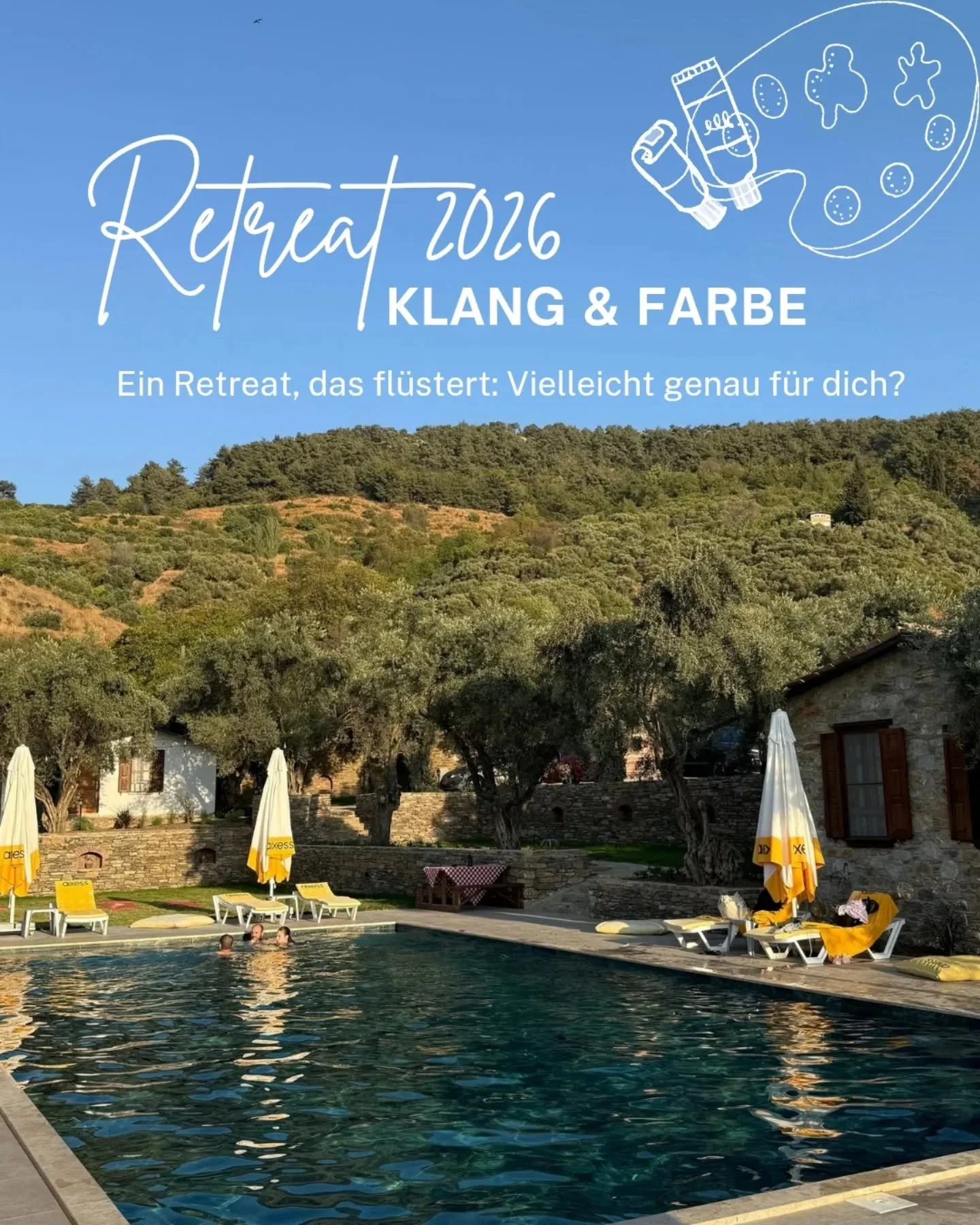 Manchmal braucht man einfach einen Ort, an dem alles ein bisschen langsamer wird. 

Wir lassen uns von sanften Kl&auml;ngen tragen &ndash; beim Soundbath kommen K&ouml;rper und Geist zur Ruhe. 

Zwischendurch tauchen wir in Farbe und Pinsel ein, intu