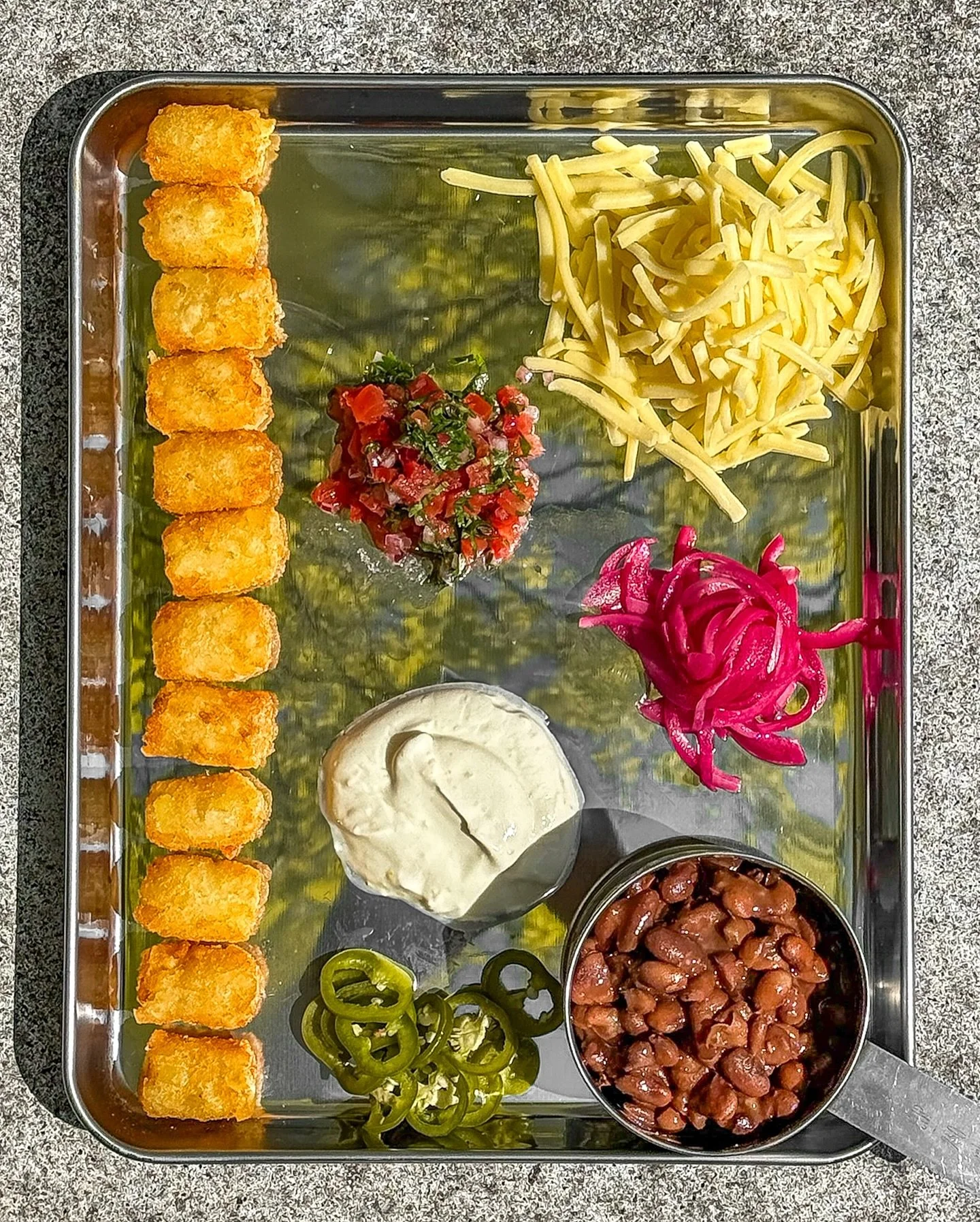 Tater Tots + Nachos = Totchos

That&rsquo;s the dream right? (Well, our dream anyway)

All day, every day (Wed - Sun)