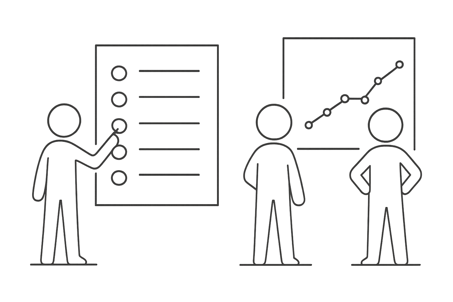 Icon illustrating checklist review and verification process as part of a PPE audit for workplace safety.