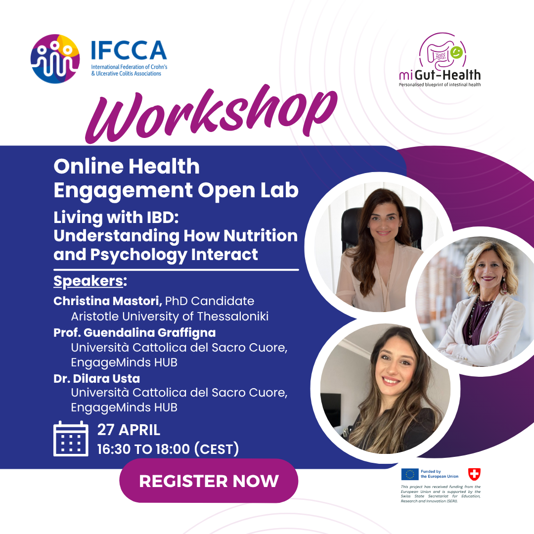 New Online Open Lab: “Living with IBD -  Understanding How Nutrition and Psychology Interact”