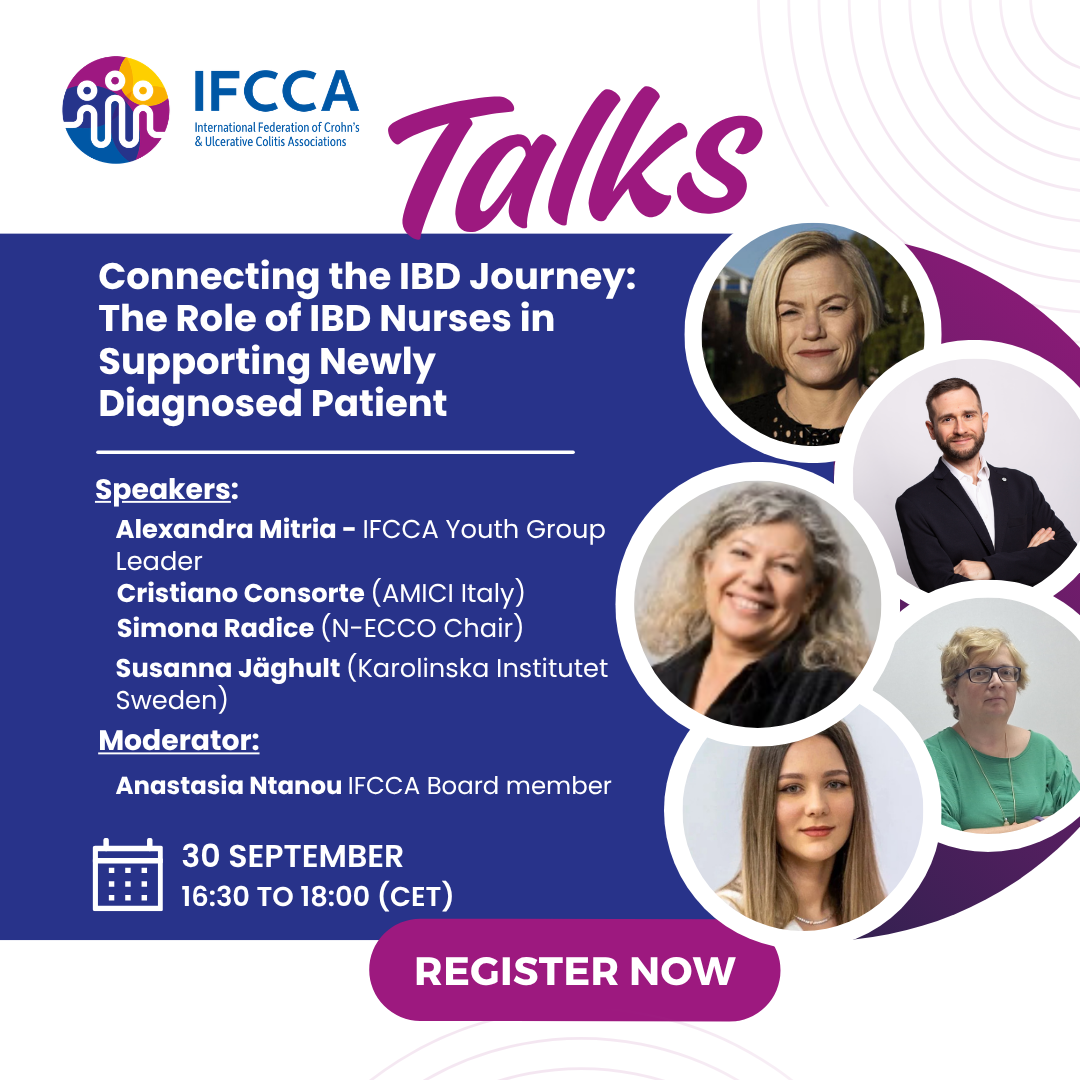 New IFCCA Talk: “Connecting the IBD Journey: The Role of IBD Nurses in Supporting Newly Diagnosed Patients”