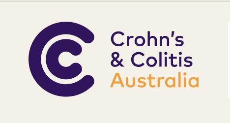 Logo for Crohn's & Colitis Australia featuring a stylized 'C' and the organization's name.