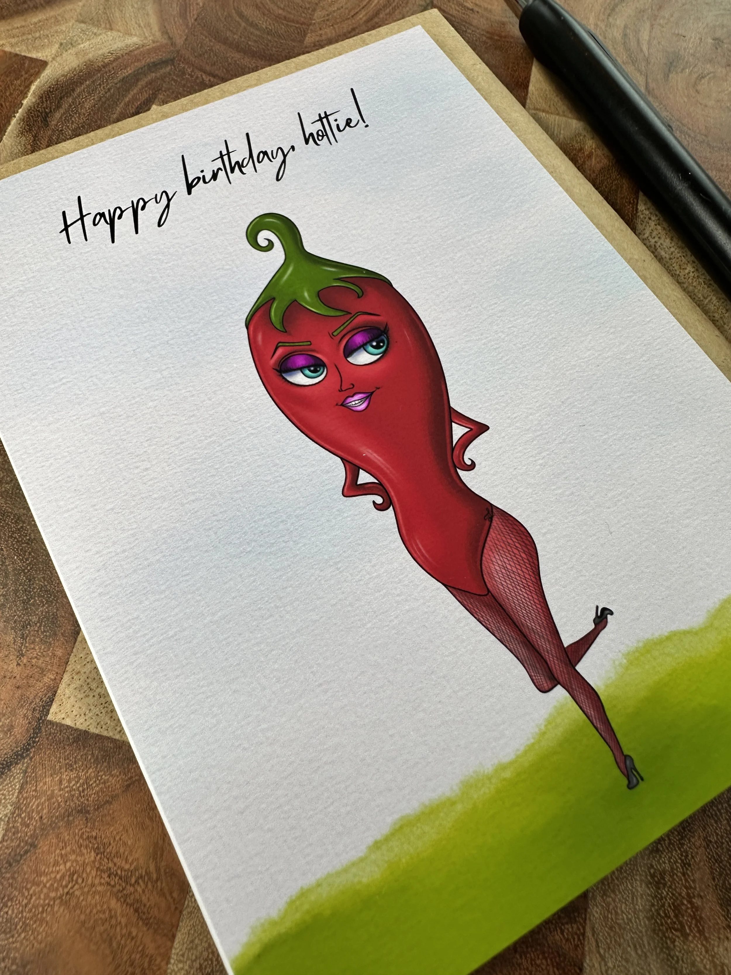 Happy Birthday, Hottie! Greeting Card