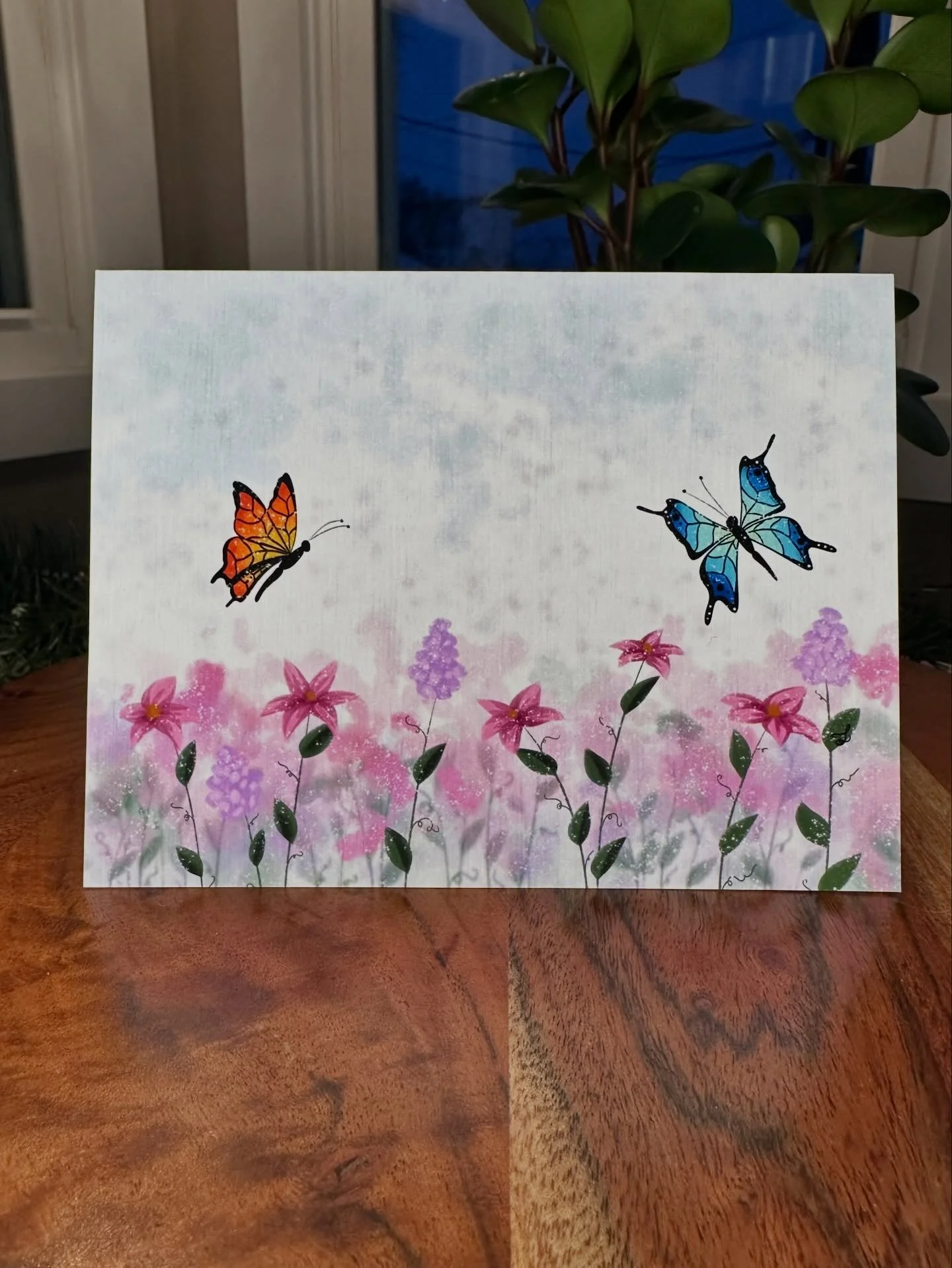 New greeting card drop! I think it&rsquo;s perfect for Mother&rsquo;s Day, A Valentine, Thank you, or just because. 💛 #handmade #rochesterartist #greetingcard