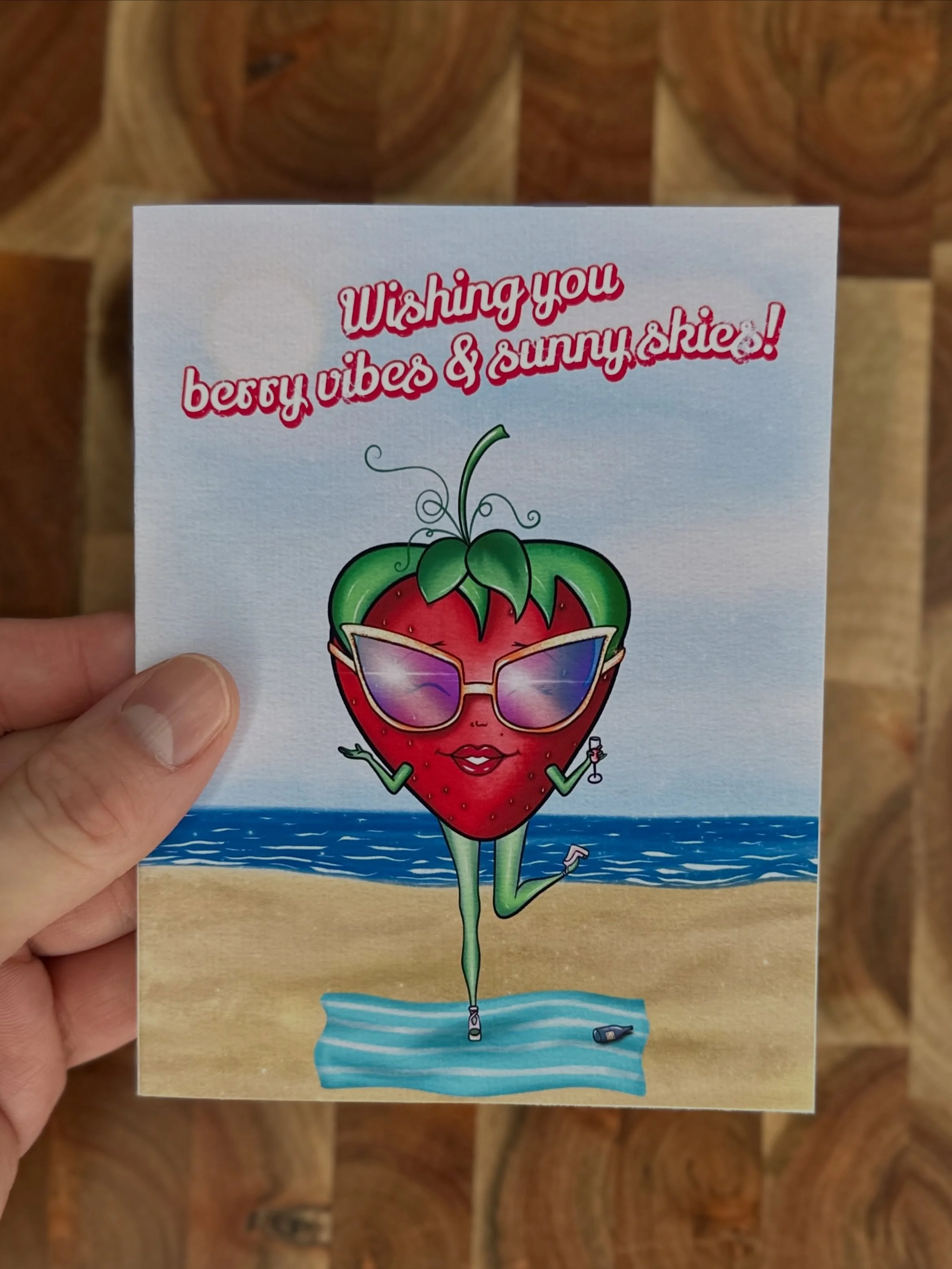 Wishing you berry vibes and sunny skies! 🍓💛