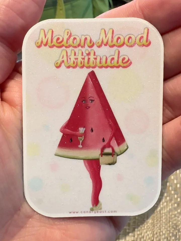 Melon Mood Attitude sticker 🍉💛