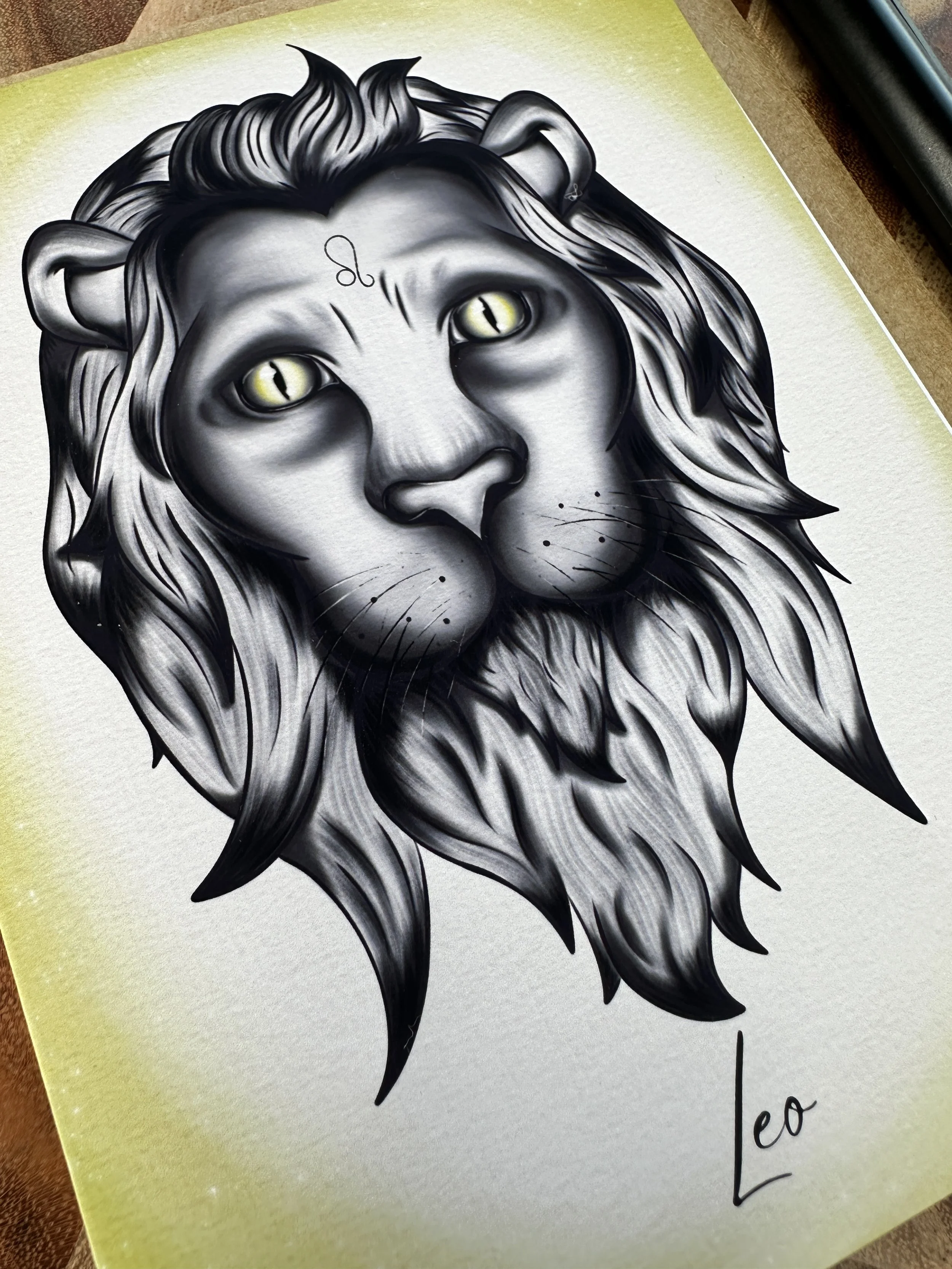 Leo Zodiac Greeting Card