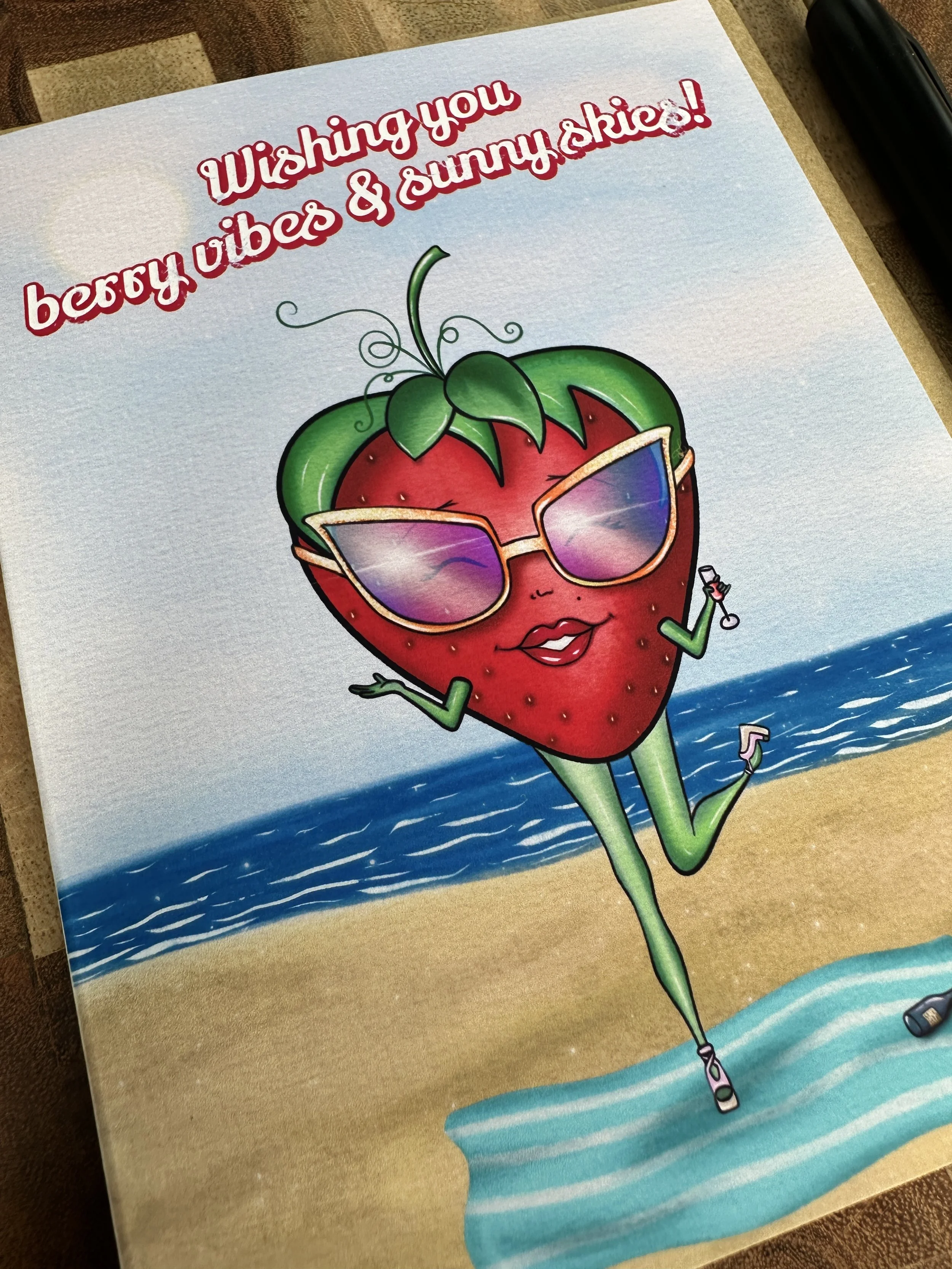 Strawberry Summer Celebration Greeting Card
