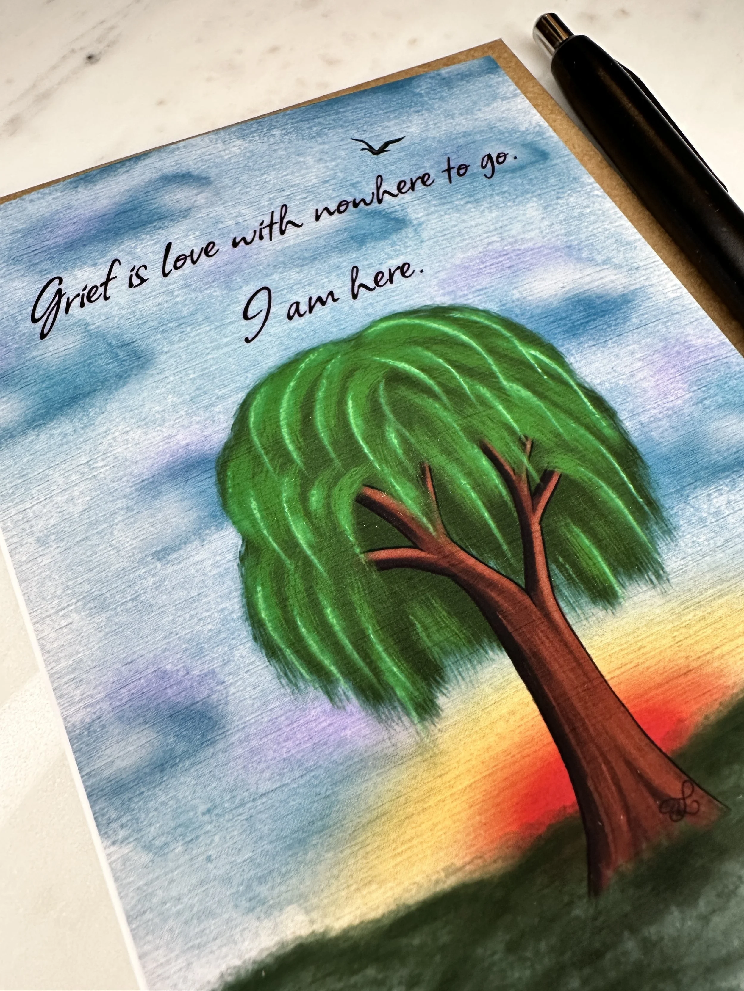 Willow Tree Sympathy Card