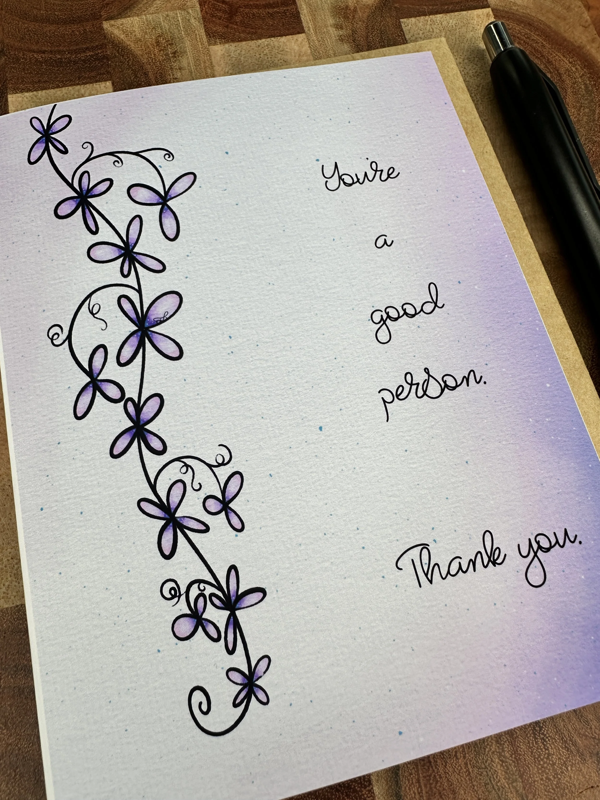 You're A Good Person Thank You Card