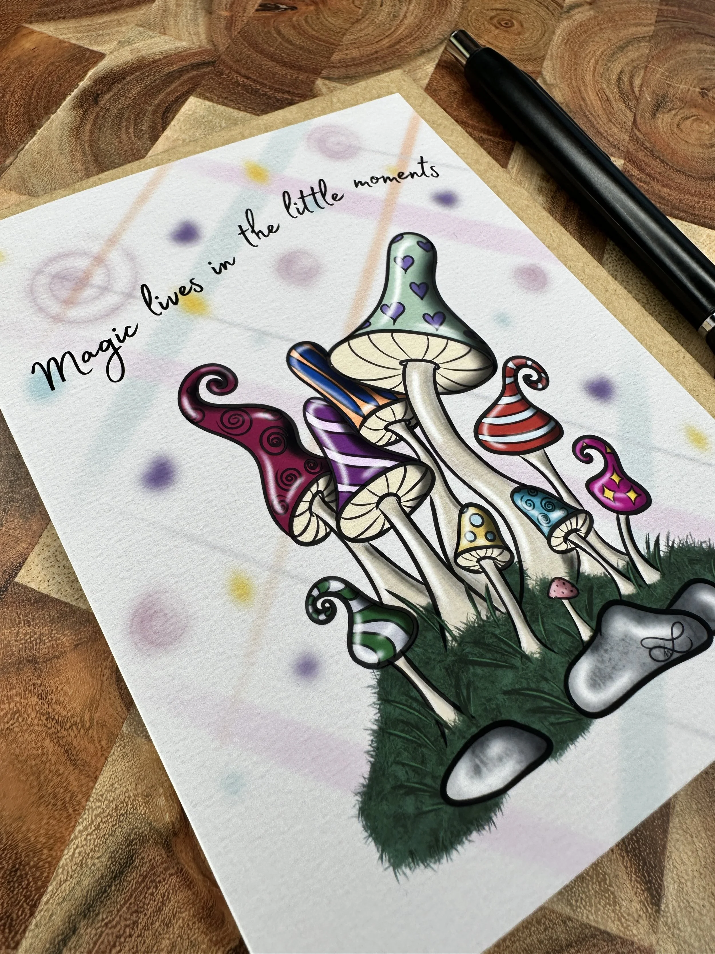 Magic Mushroom Greeting Card