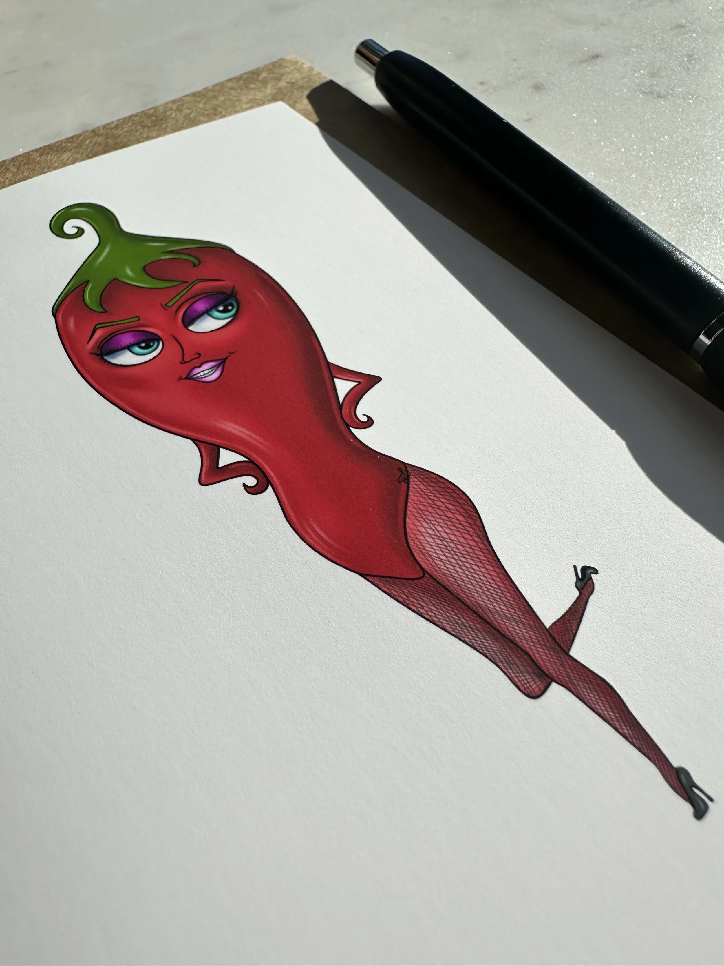 Spicy Pepper Greeting Card