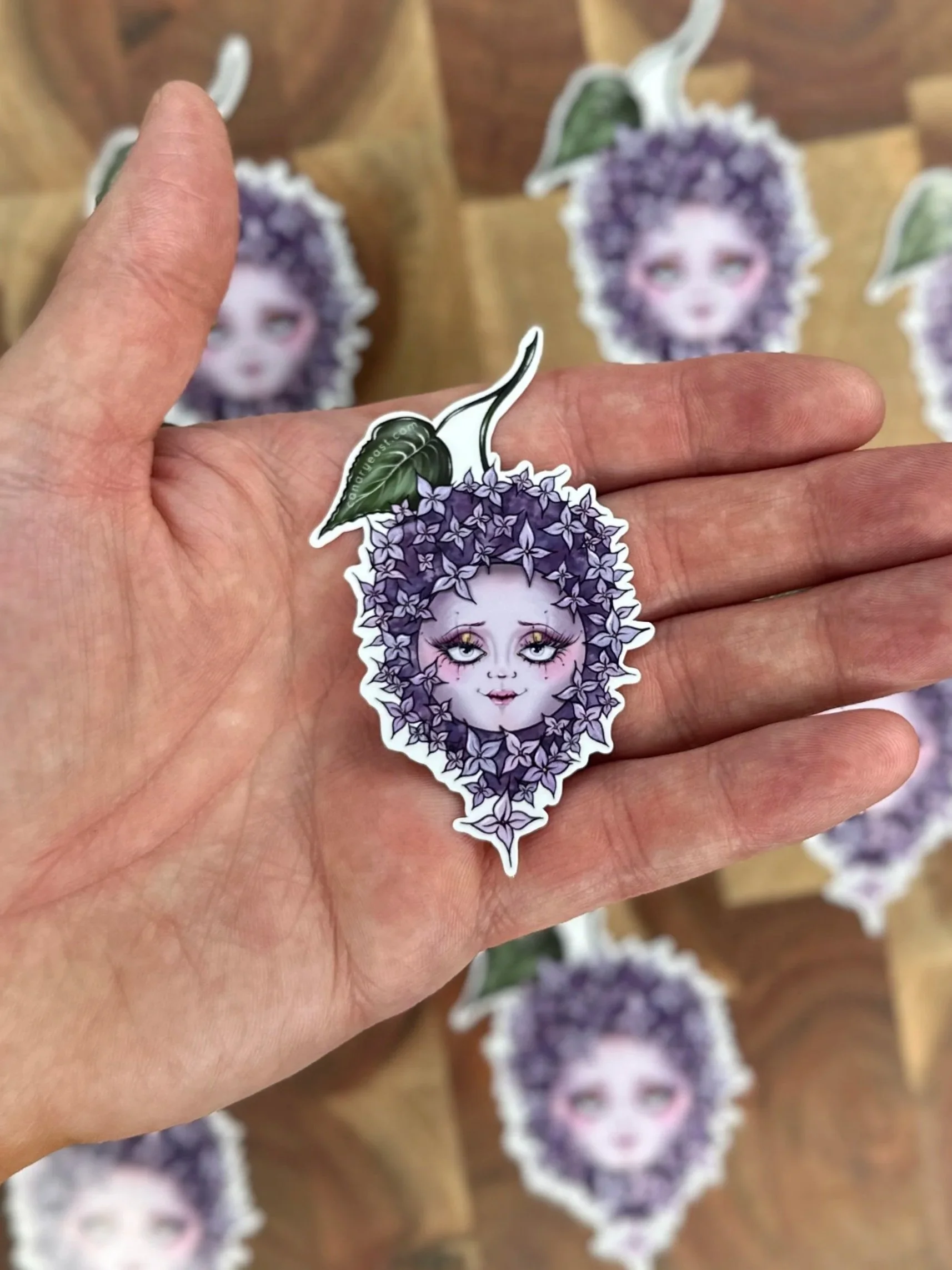 Whimsylings Lilac 3" Glossy Sticker