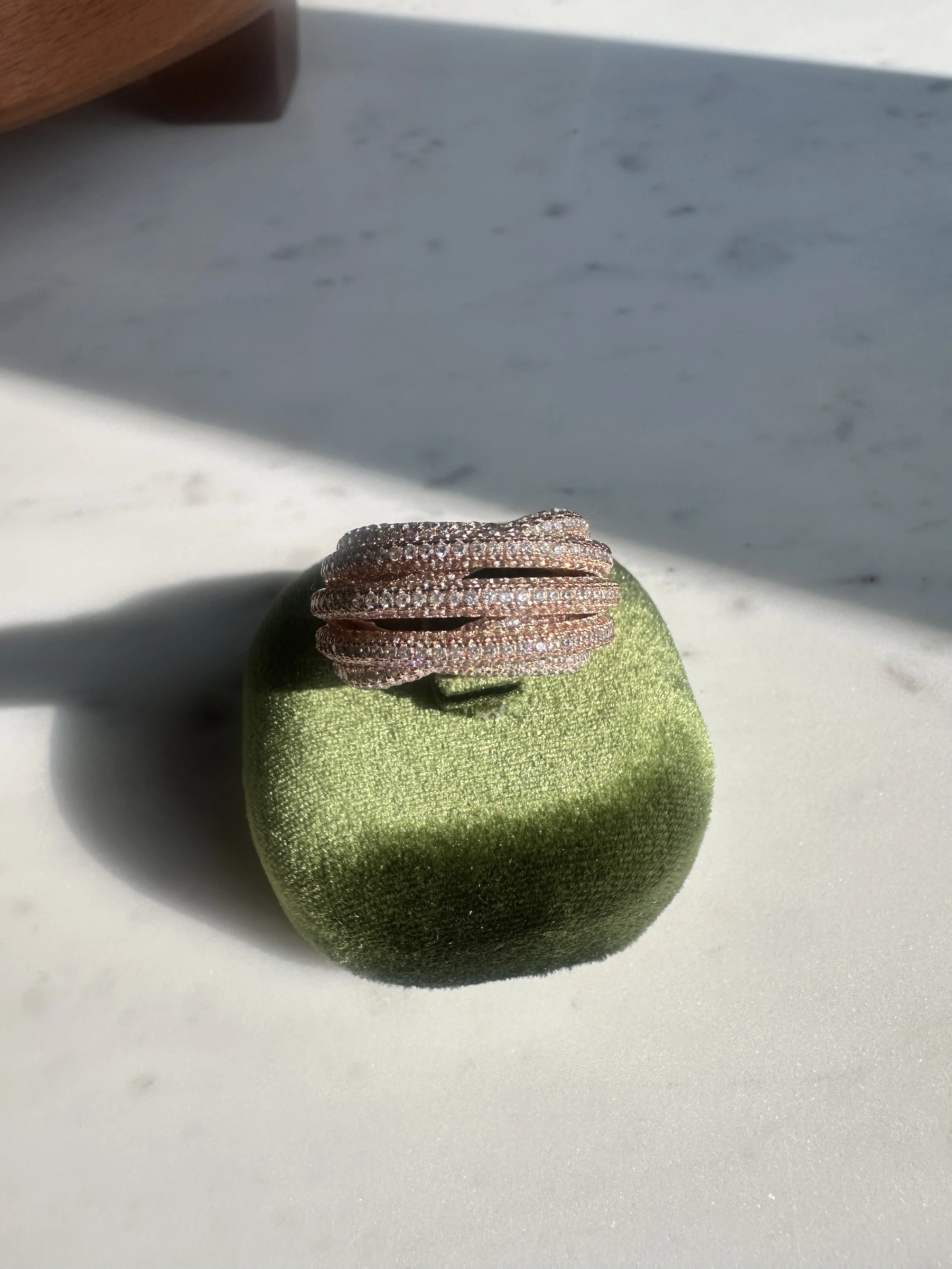 925 Rose Gold Vermeil Victoria Wieck CZ Ring