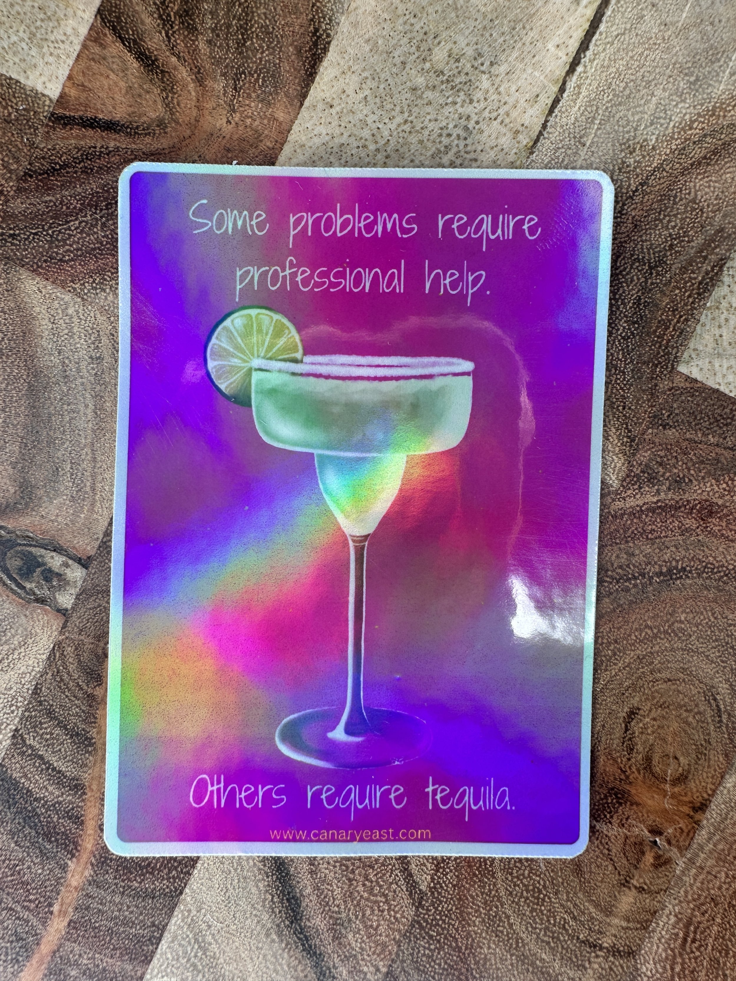 Single Holographic Margarita Sticker