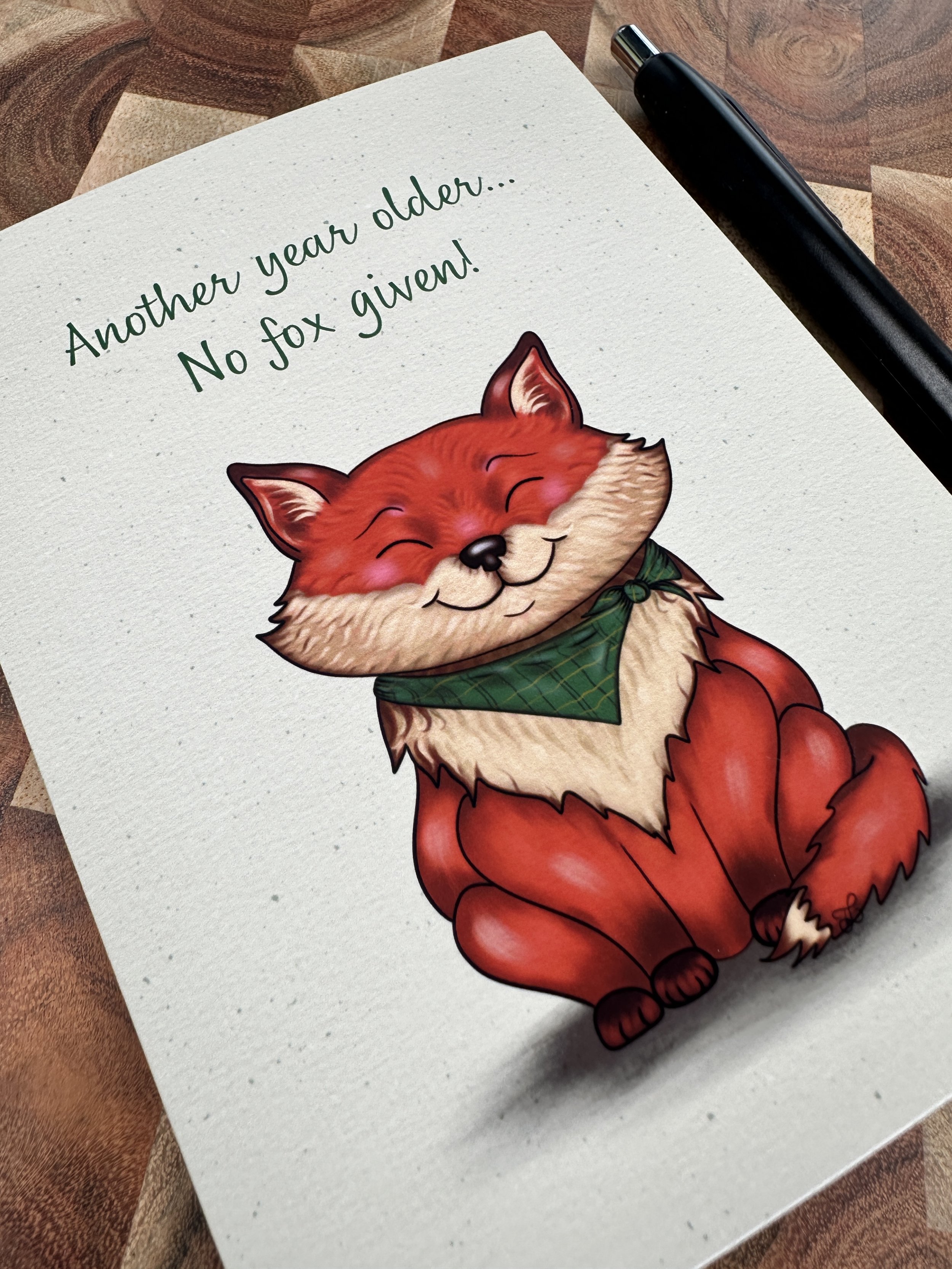 No Fox Given Birthday Card