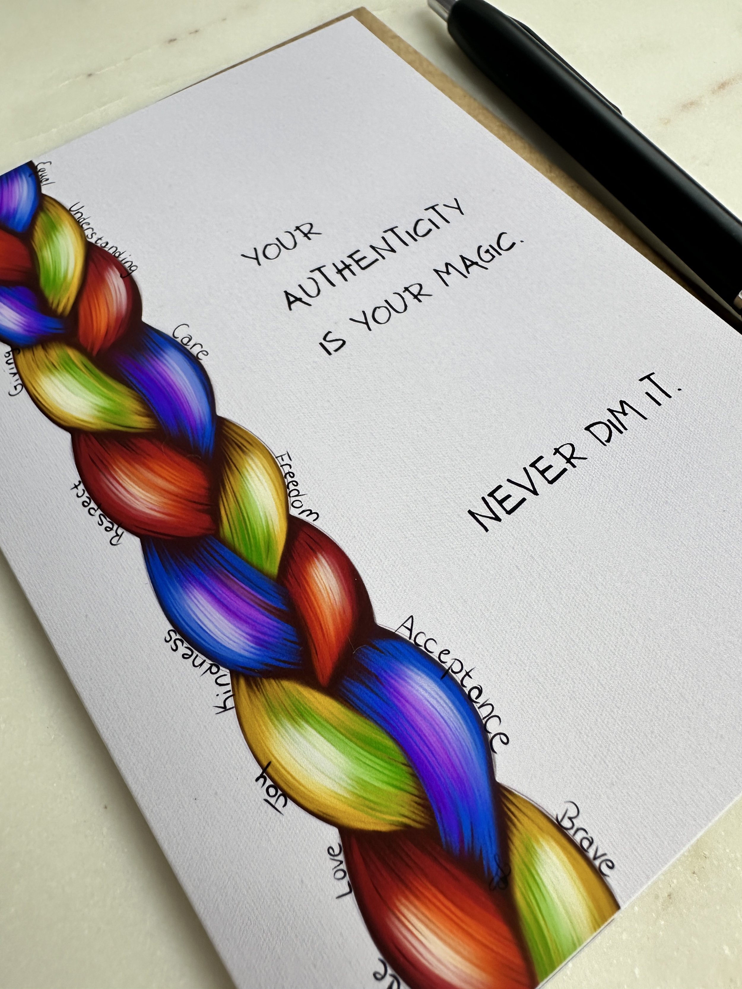 Pride Braid Greeting Card