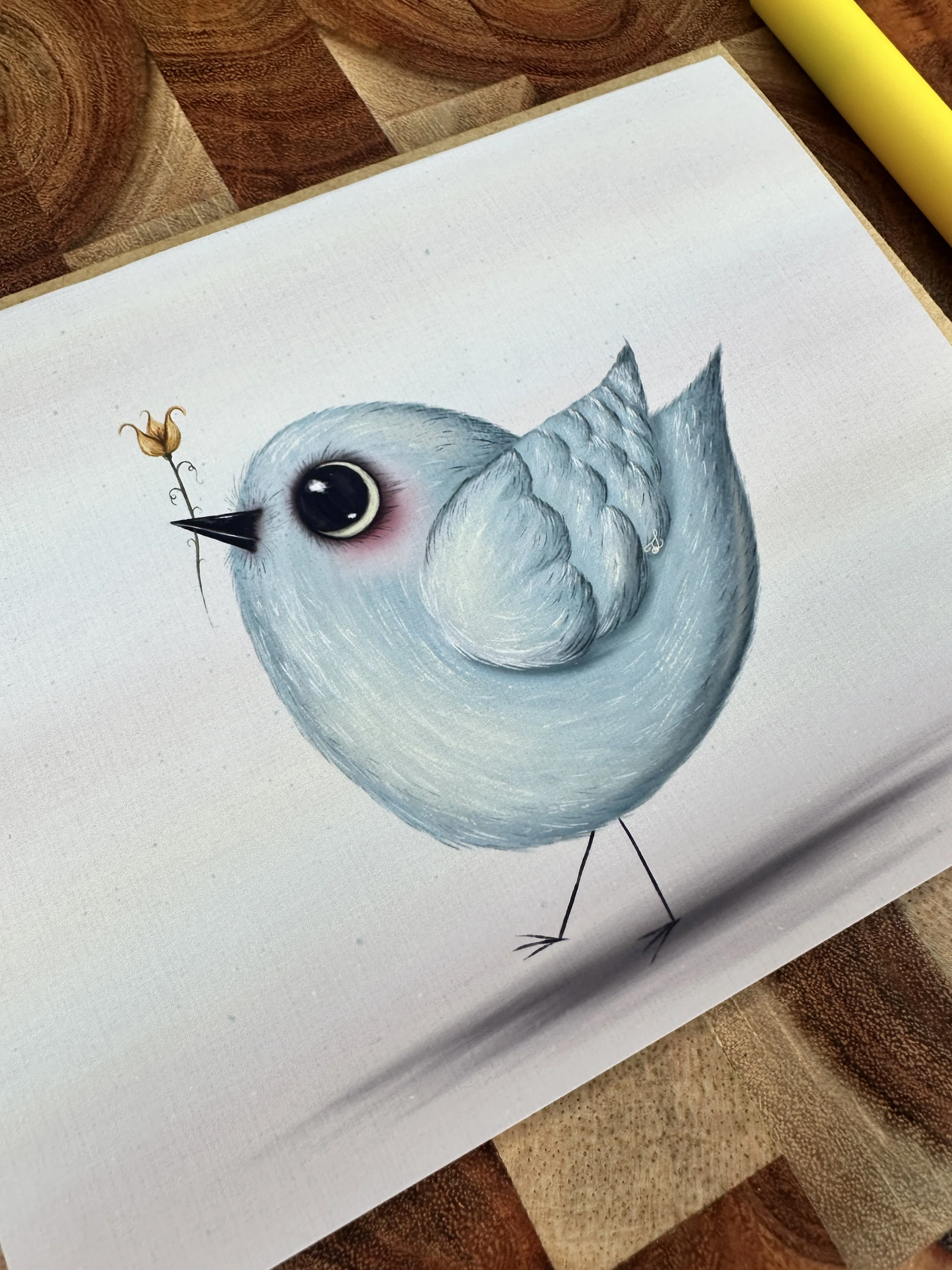 Blue Bird Greeting Card